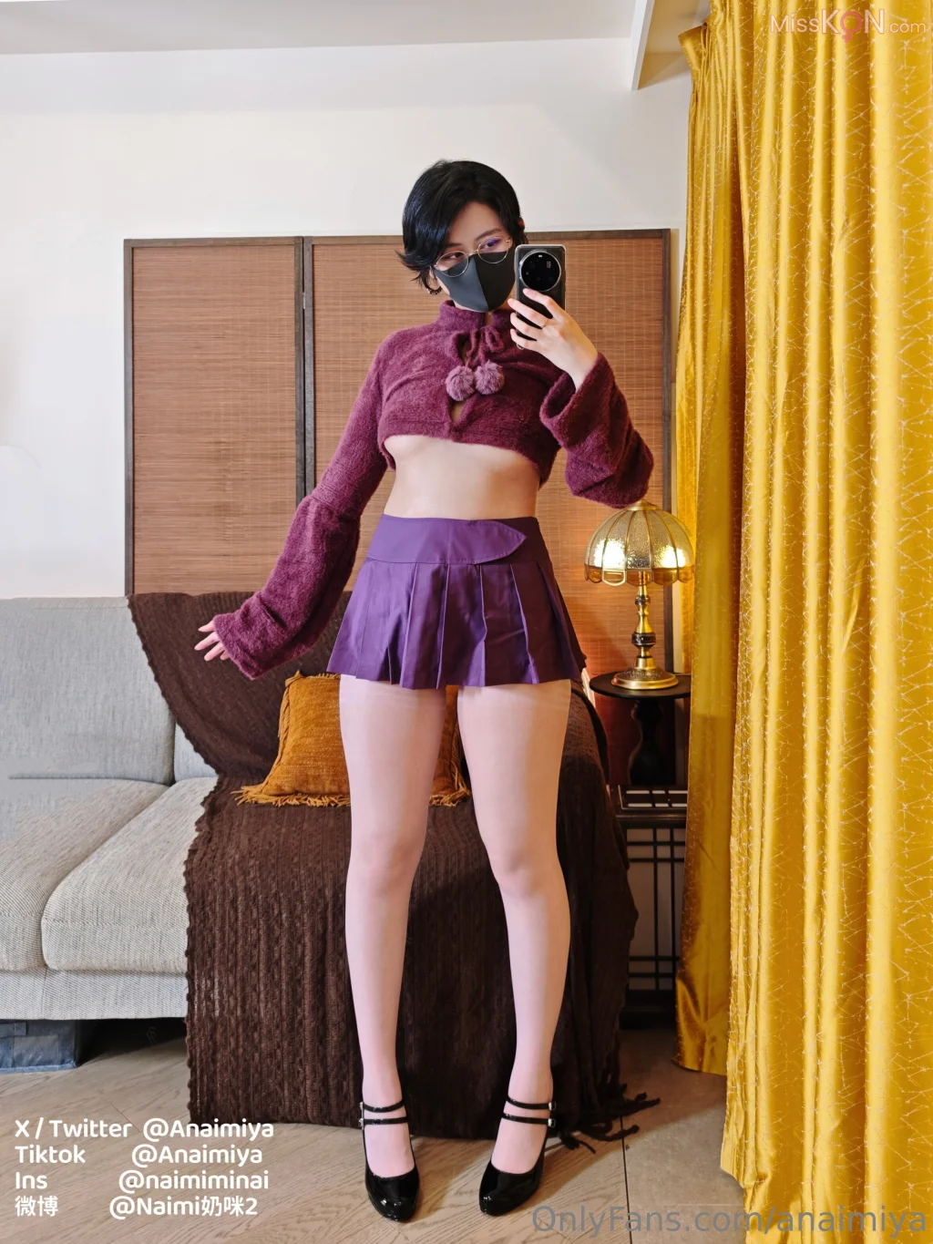 Coser@Anaimiya奶咪_ OnlyFan 2025年4月新作 – 白丝死库水 闷骚短发