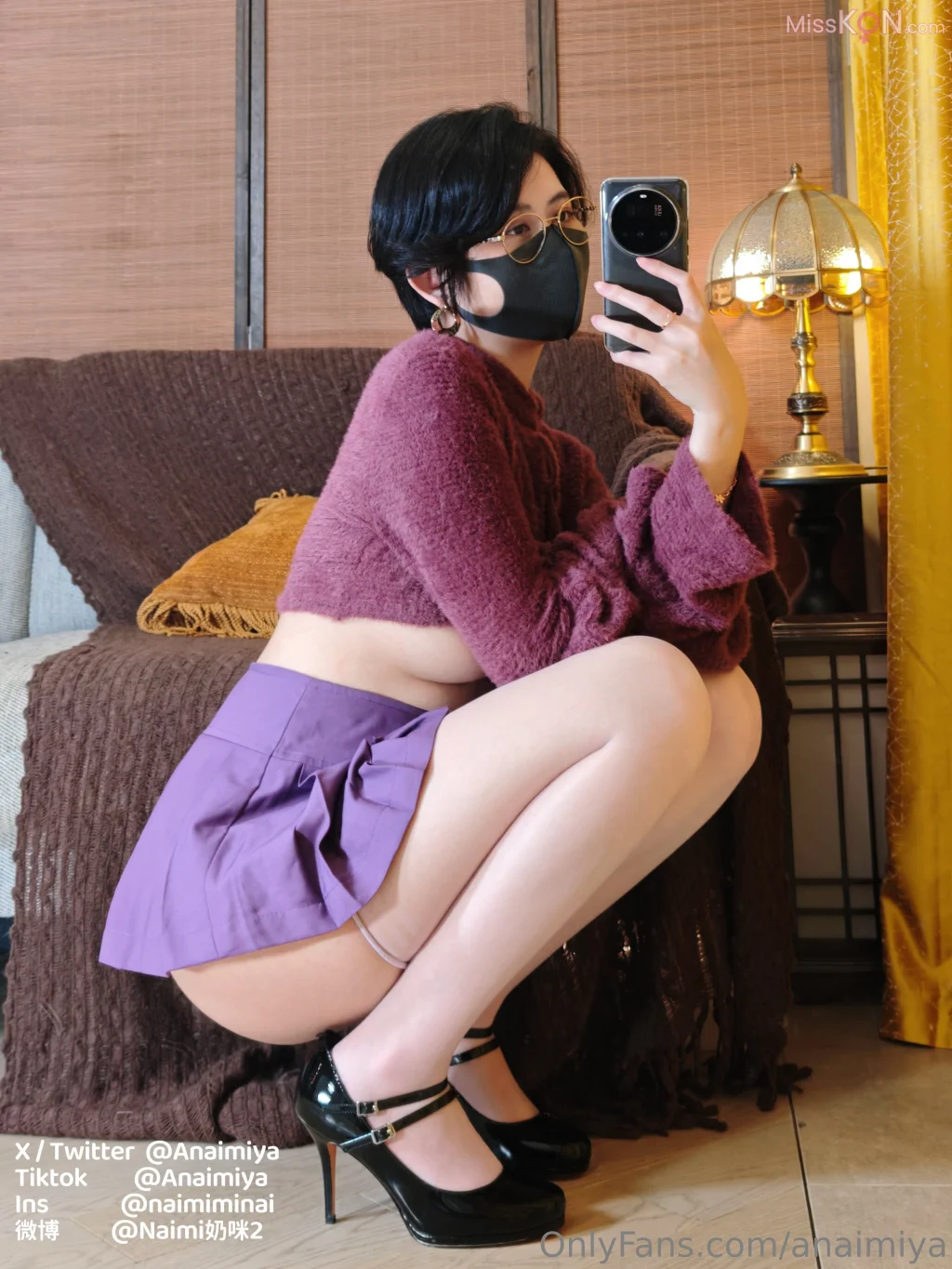 Coser@Anaimiya奶咪_ OnlyFan 2025年4月新作 – 白丝死库水 闷骚短发