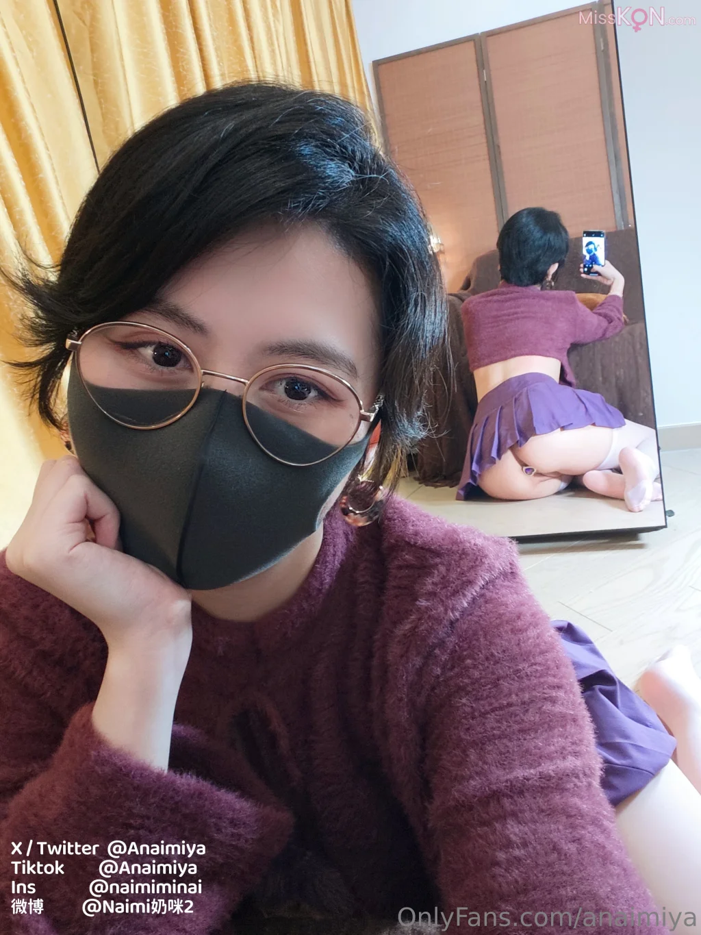 Coser@Anaimiya奶咪_ OnlyFan 2025年4月新作 – 白丝死库水 闷骚短发