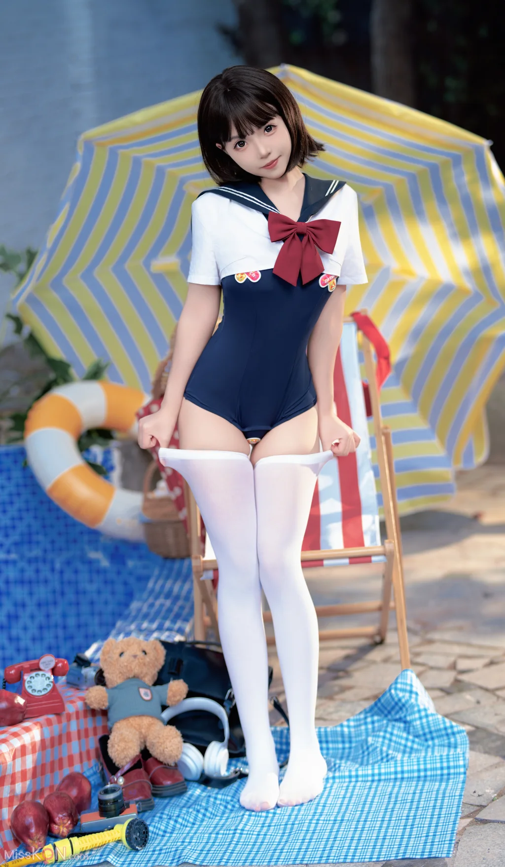 Coser@Bangni邦尼_ 反差JK泳装