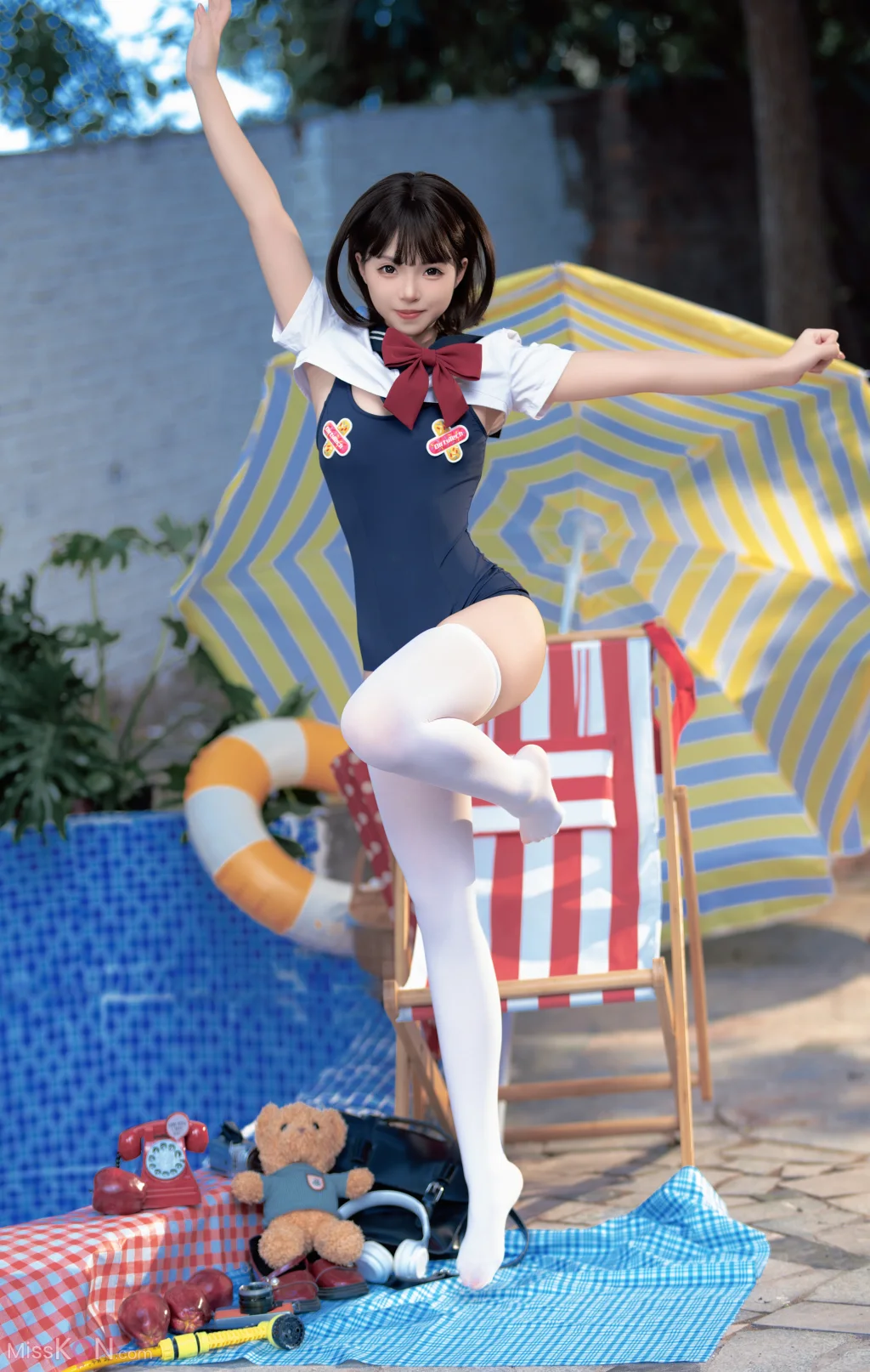 Coser@Bangni邦尼_ 反差JK泳装