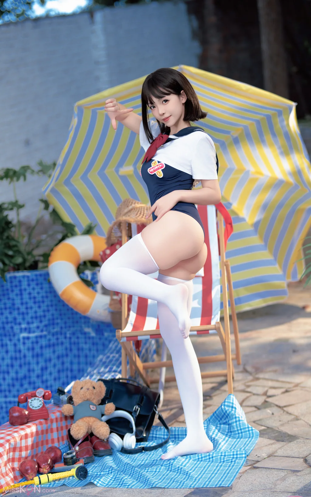 Coser@Bangni邦尼_ 反差JK泳装
