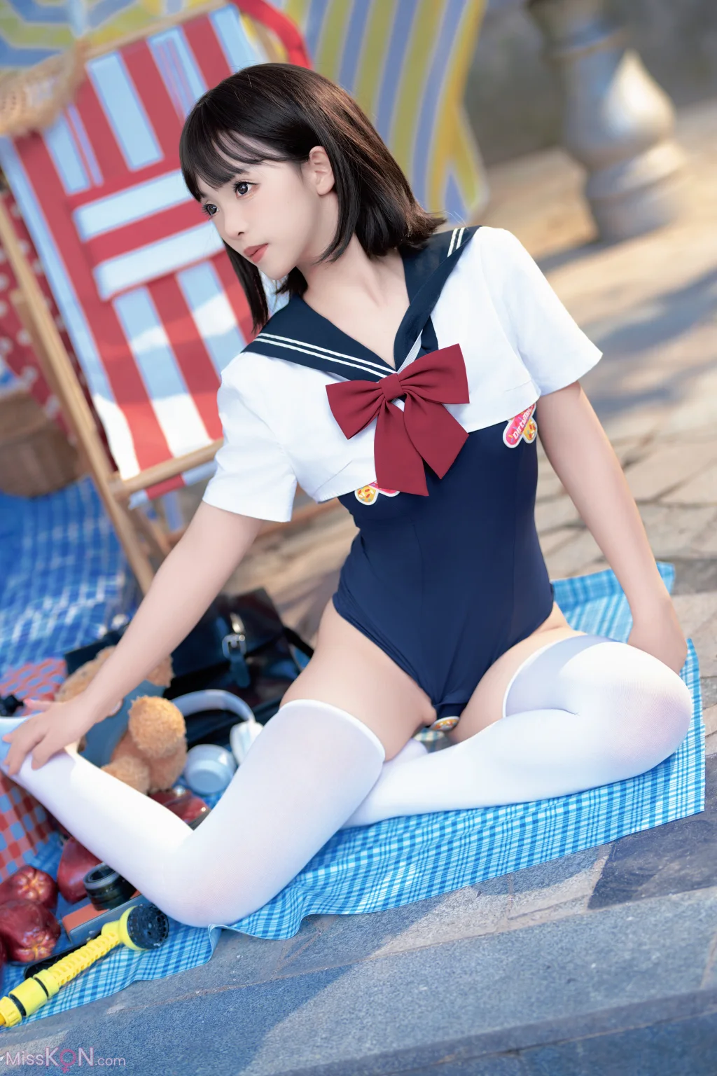 Coser@Bangni邦尼_ 反差JK泳装