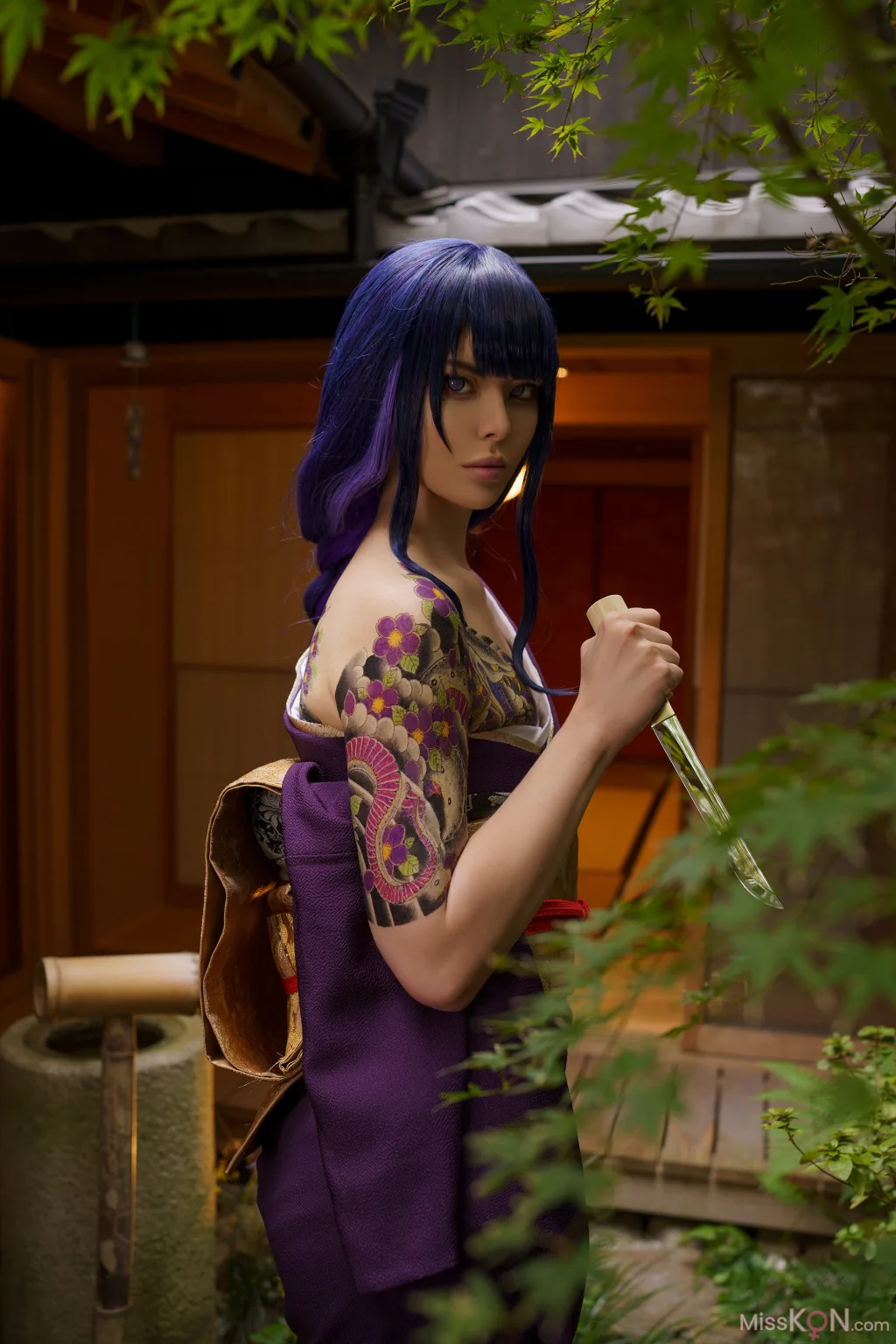 Coser@Vinnegal_ Raiden Shogun Kimono