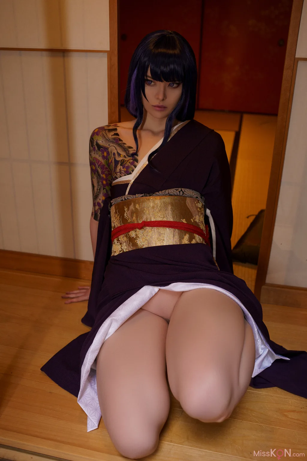 Coser@Vinnegal_ Raiden Shogun Kimono
