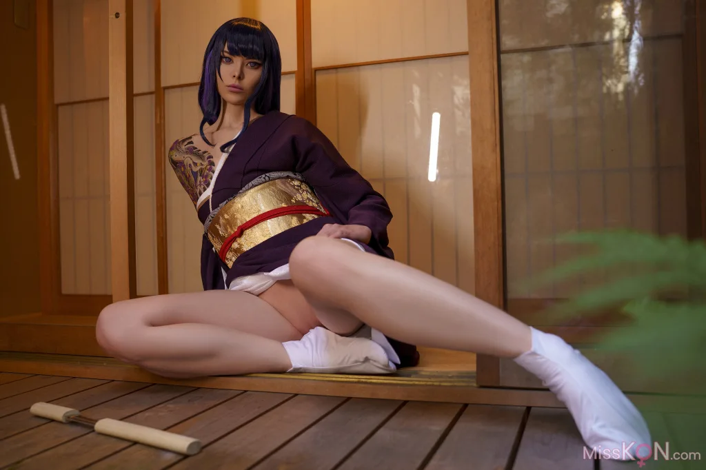 Coser@Vinnegal_ Raiden Shogun Kimono