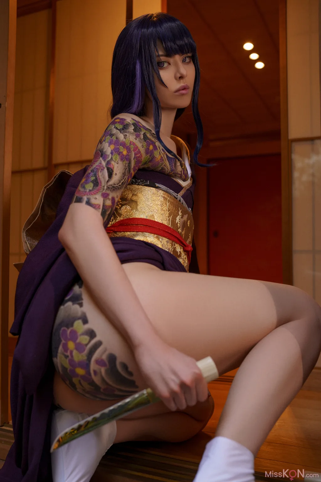 Coser@Vinnegal_ Raiden Shogun Kimono
