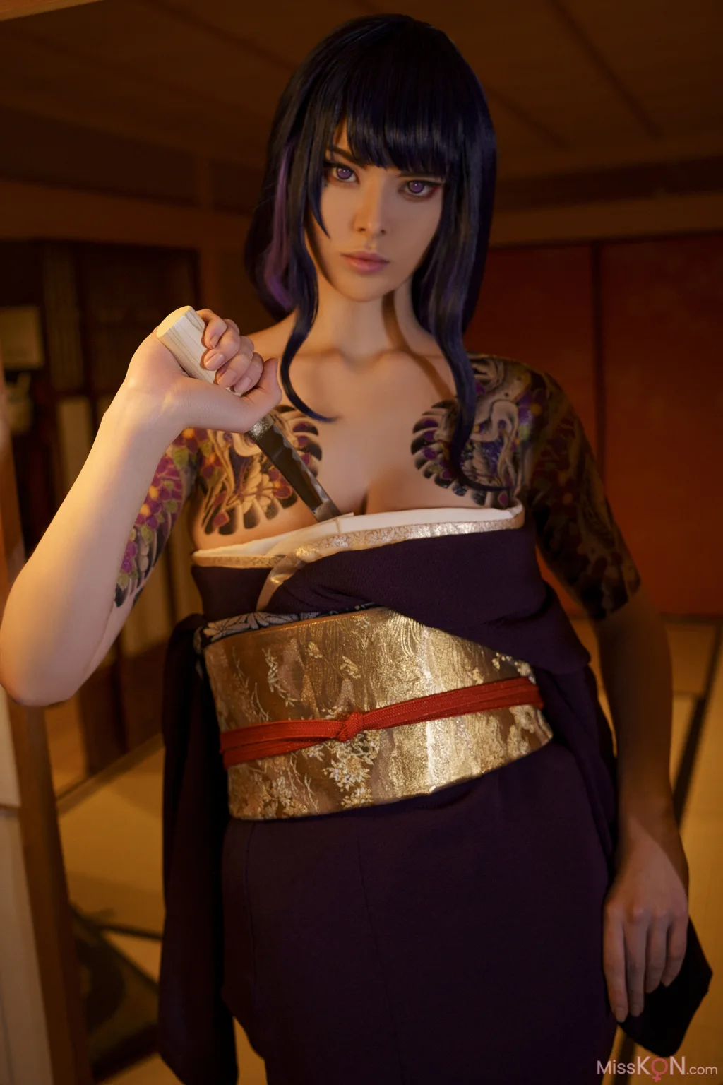Coser@Vinnegal_ Raiden Shogun Kimono