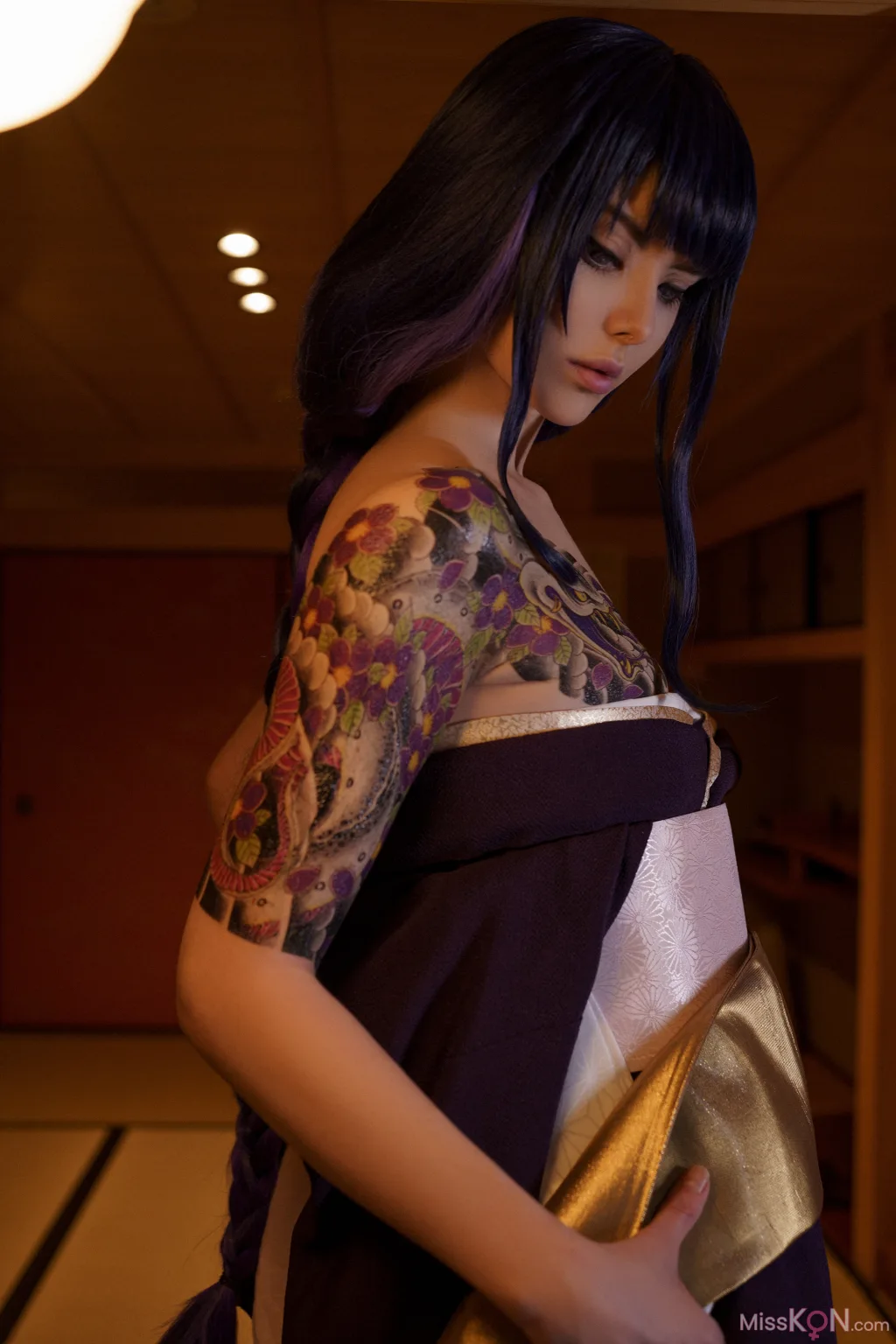 Coser@Vinnegal_ Raiden Shogun Kimono