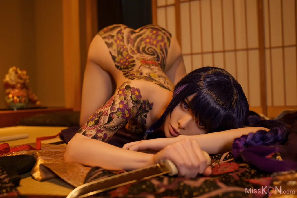 Coser@Vinnegal_ Raiden Shogun Kimono