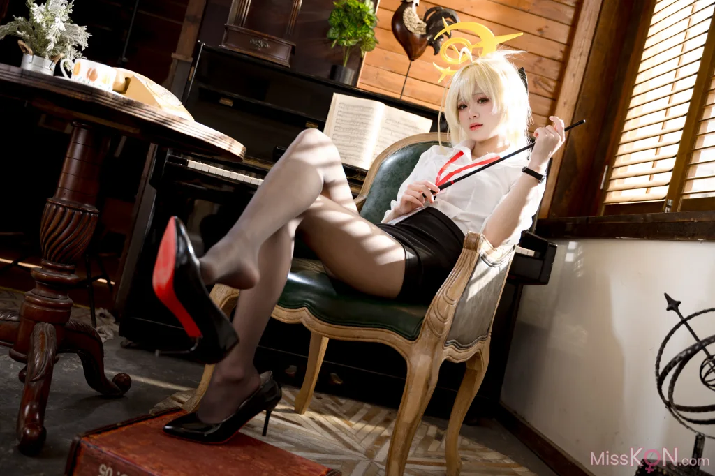 Coser@九柒喵_ 笑面教授OL制服