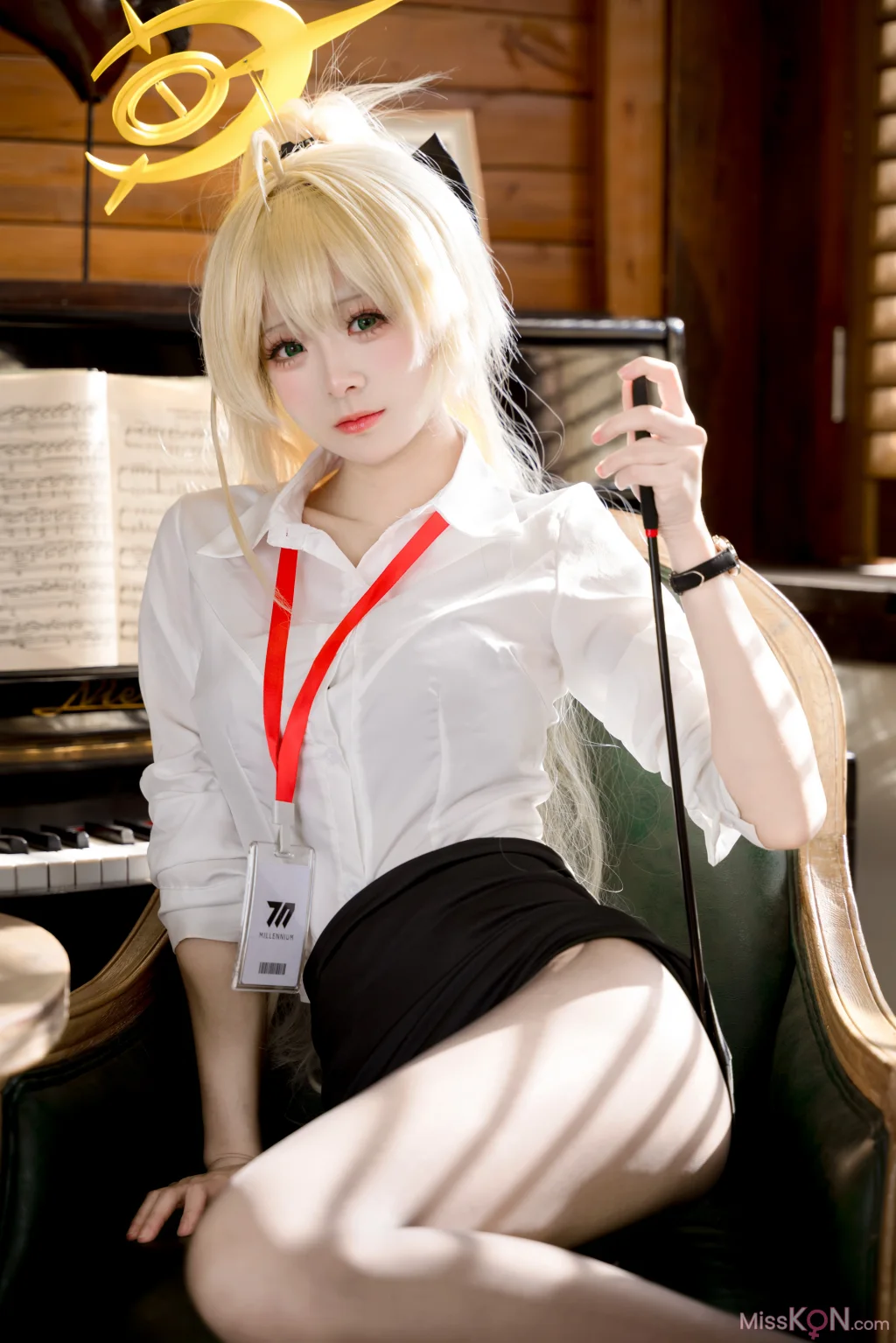 Coser@九柒喵_ 笑面教授OL制服