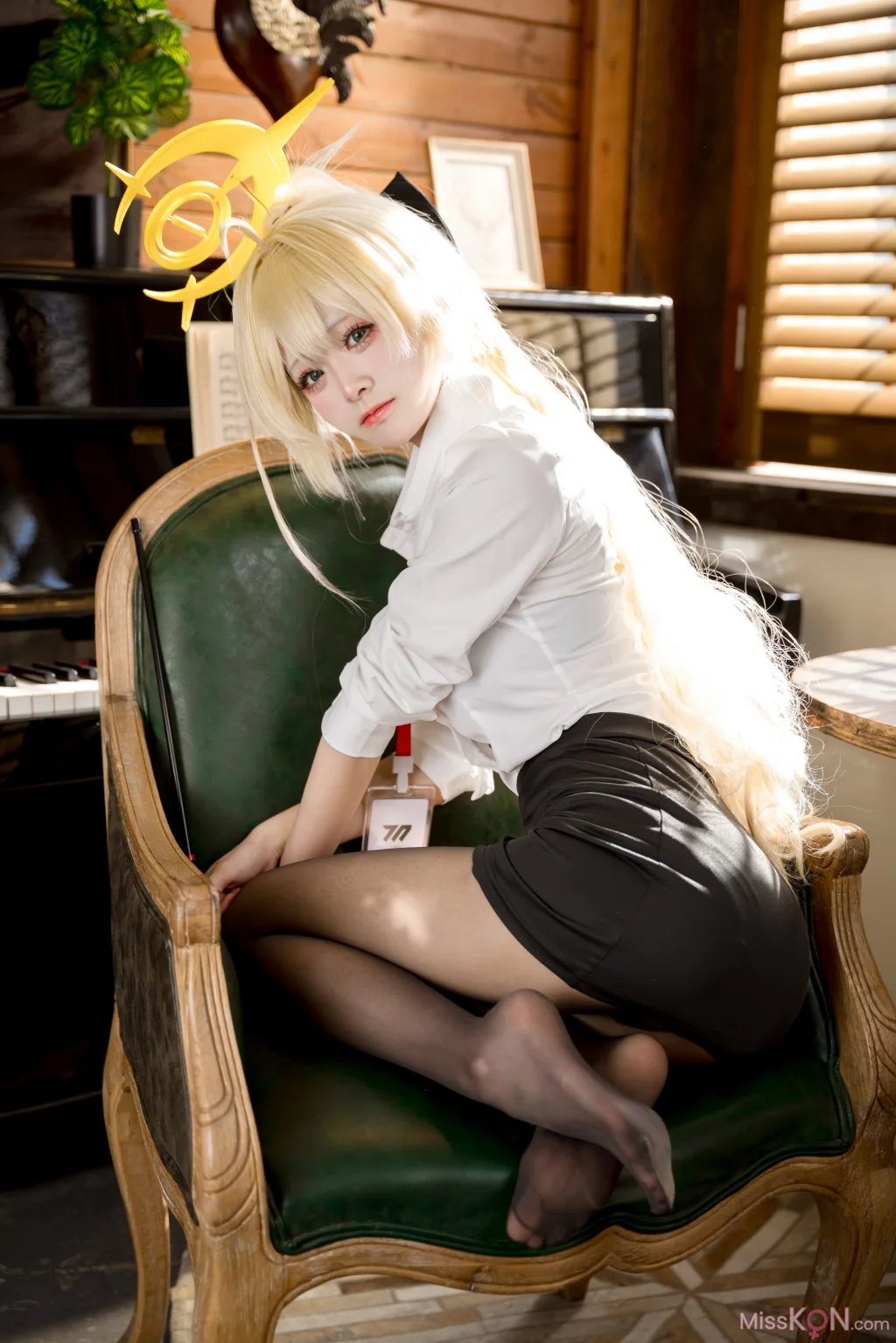 Coser@九柒喵_ 笑面教授OL制服