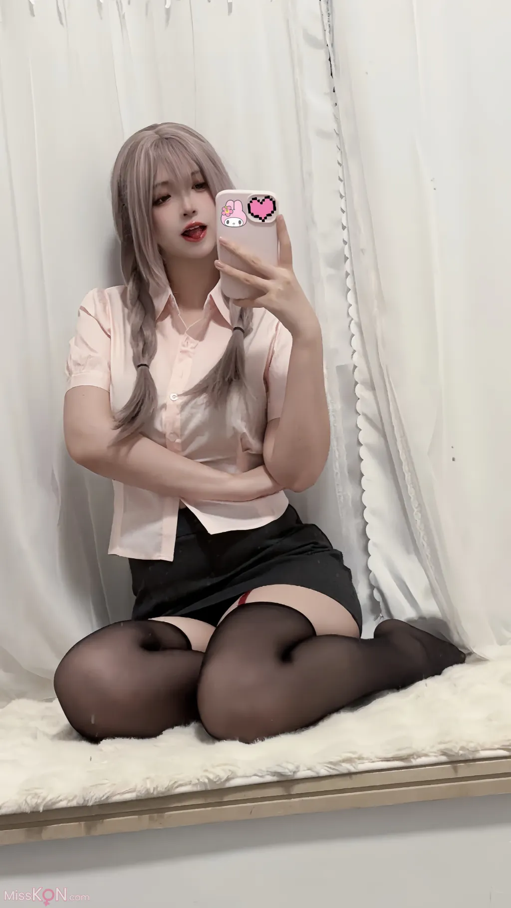 Coser@疯猫ss_ 紫色麻花辫