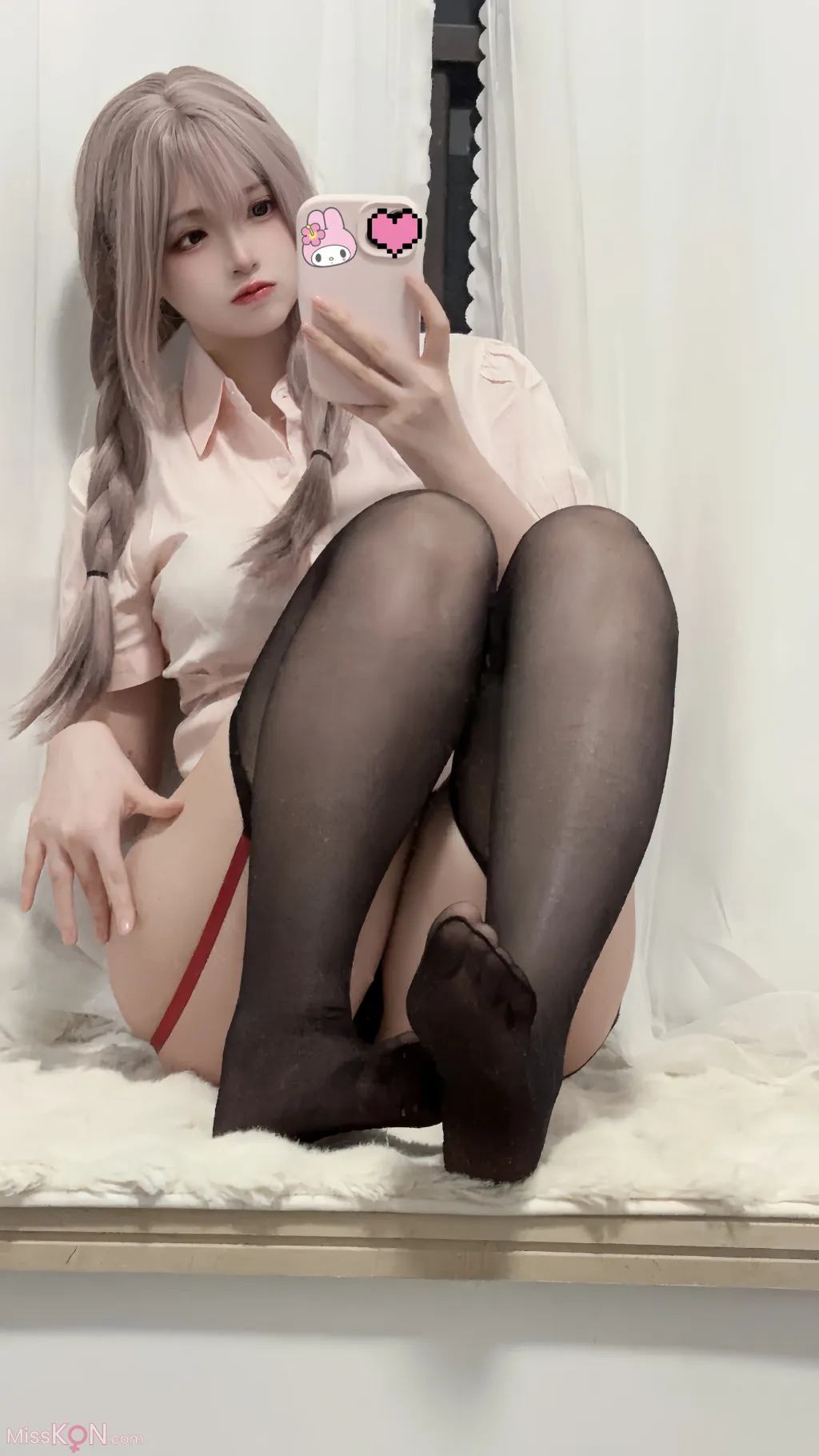 Coser@疯猫ss_ 紫色麻花辫