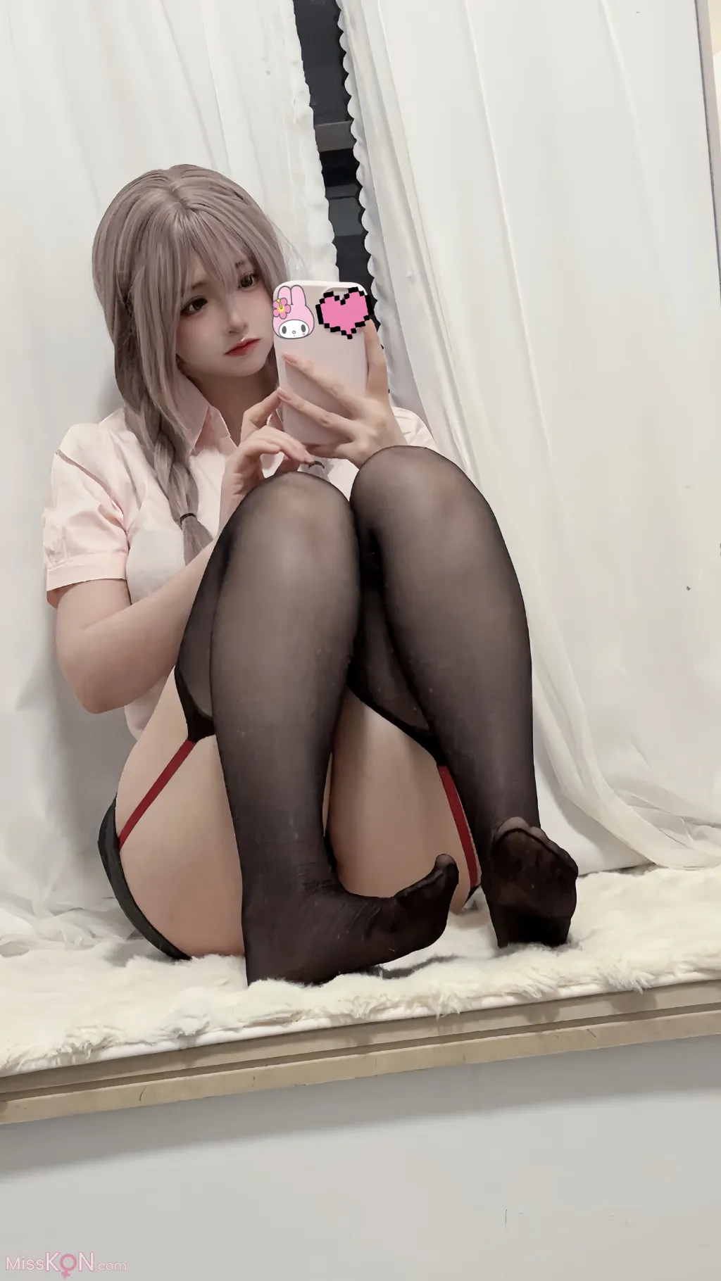 Coser@疯猫ss_ 紫色麻花辫
