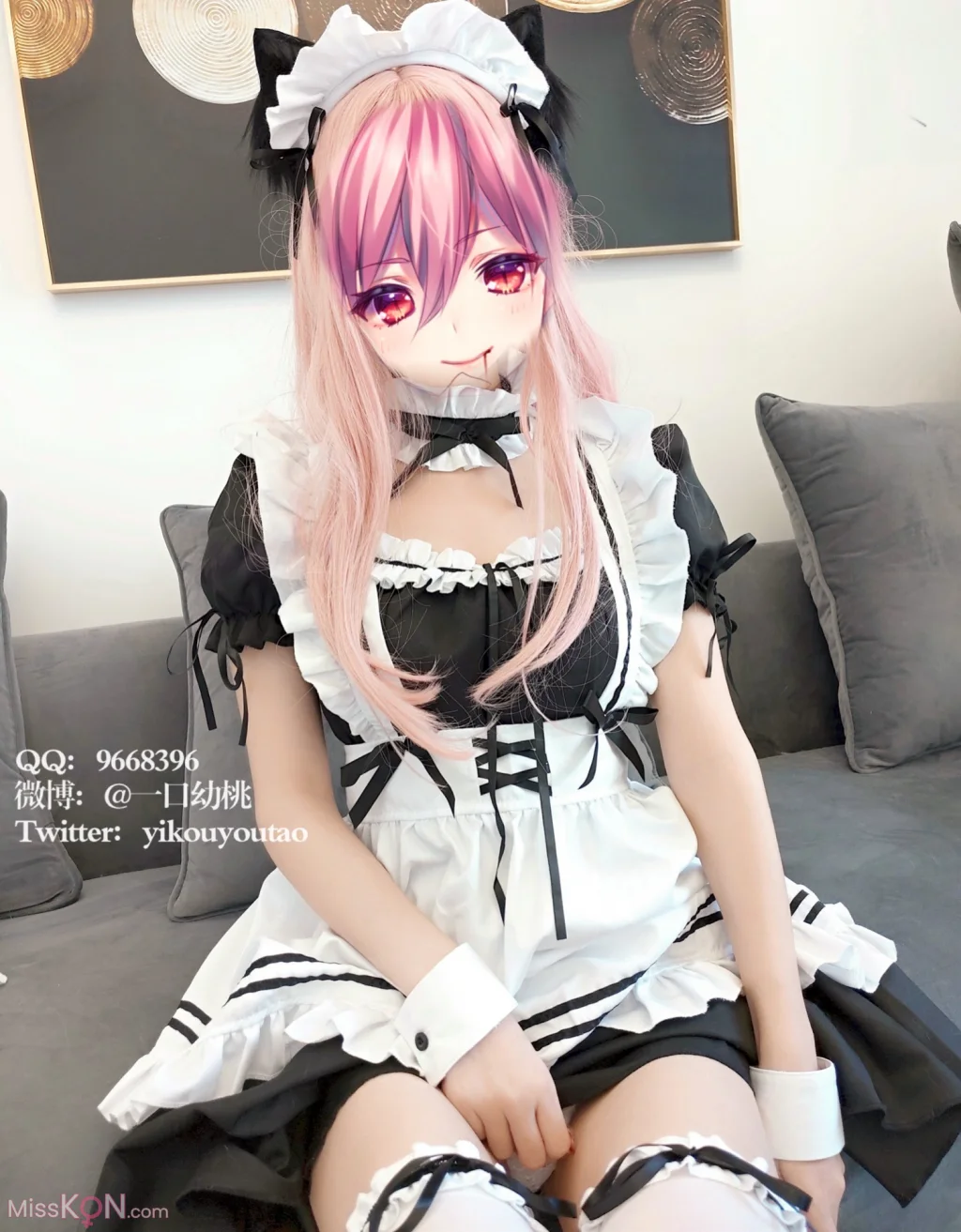 Coser@萌白酱 (一口幼桃)_ 回归新作 女仆