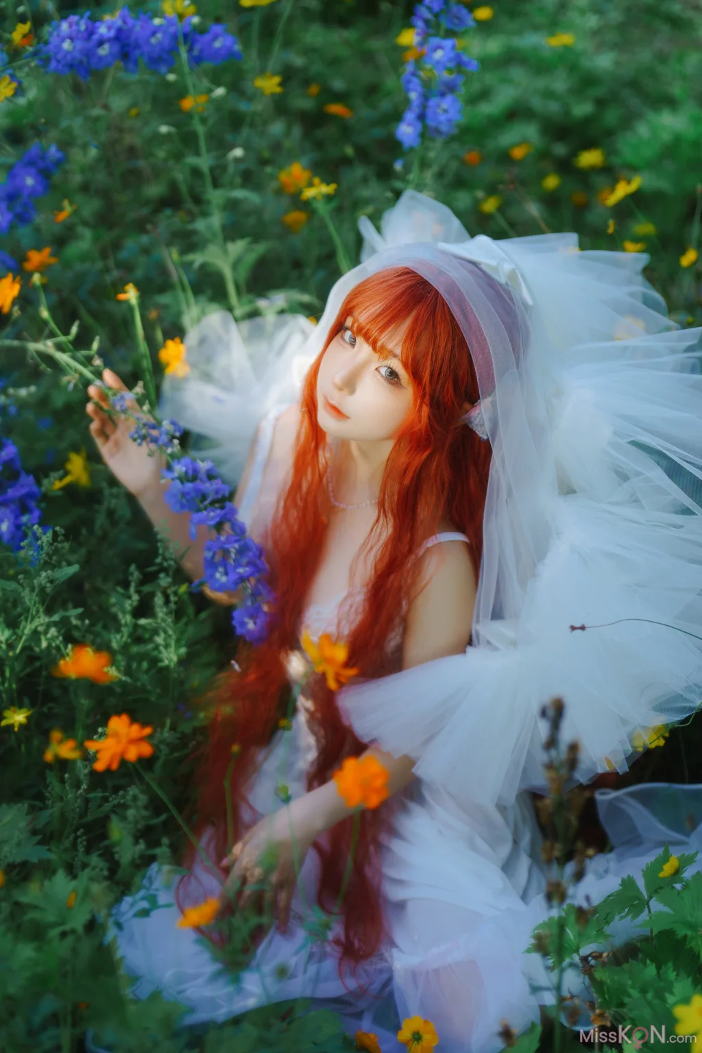 Coser@蠢沫沫 (chunmomo)_ 花丛婚纱
