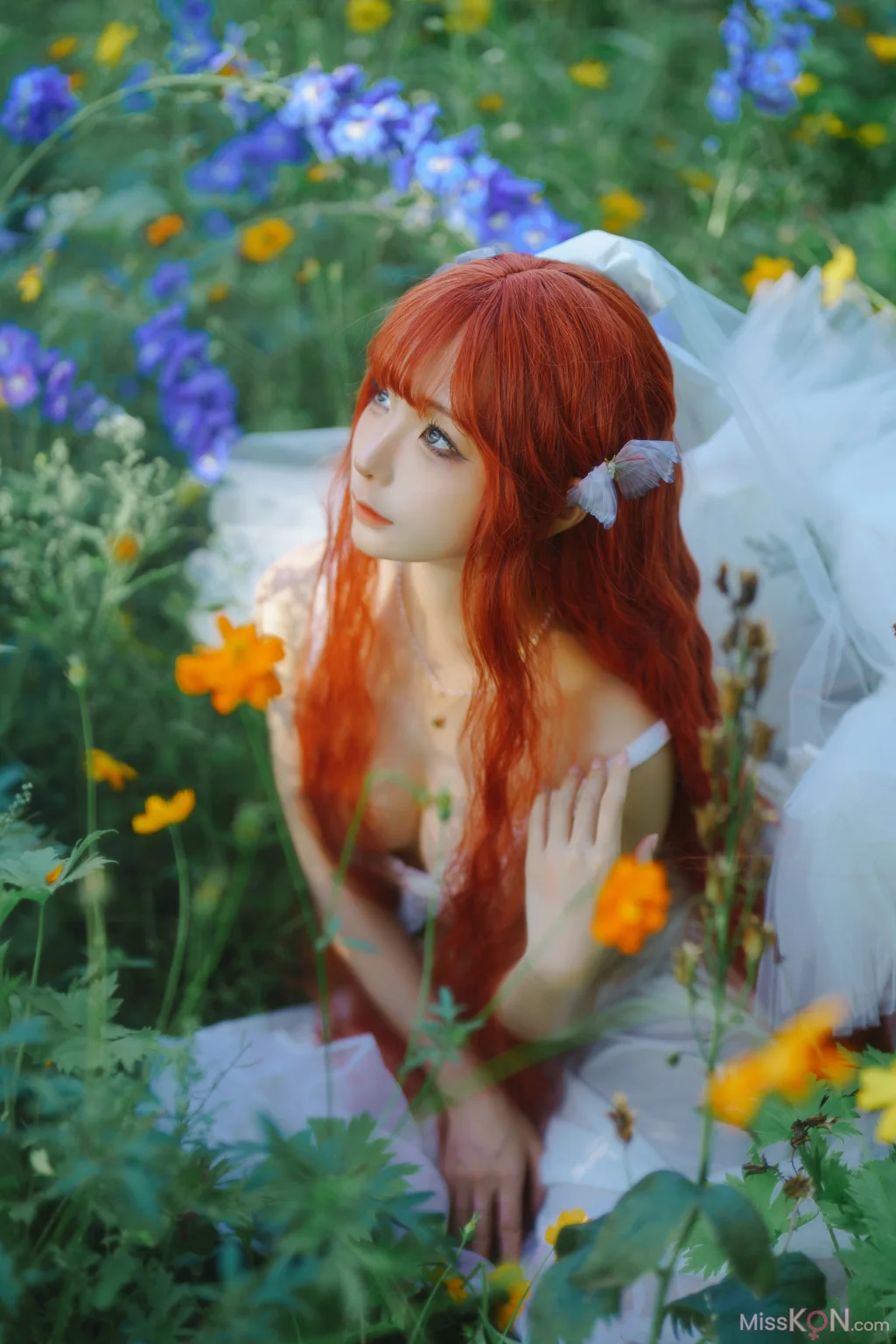 Coser@蠢沫沫 (chunmomo)_ 花丛婚纱