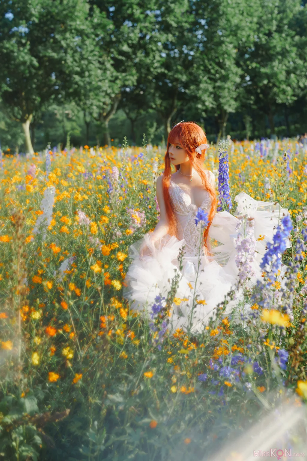 Coser@蠢沫沫 (chunmomo)_ 花丛婚纱
