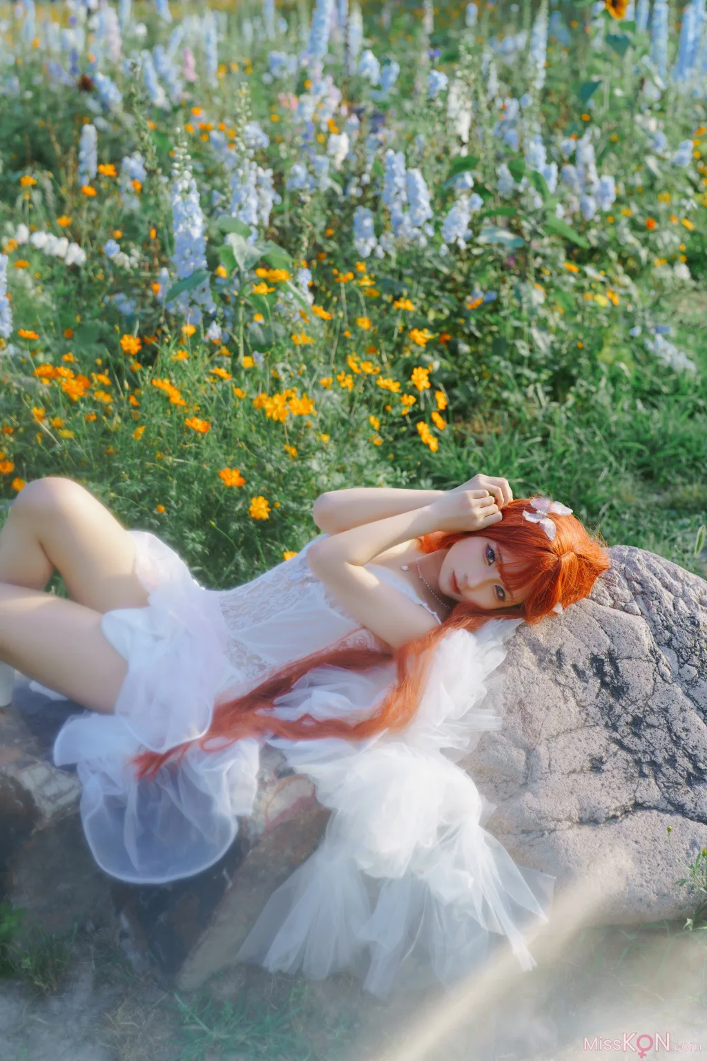 Coser@蠢沫沫 (chunmomo)_ 花丛婚纱