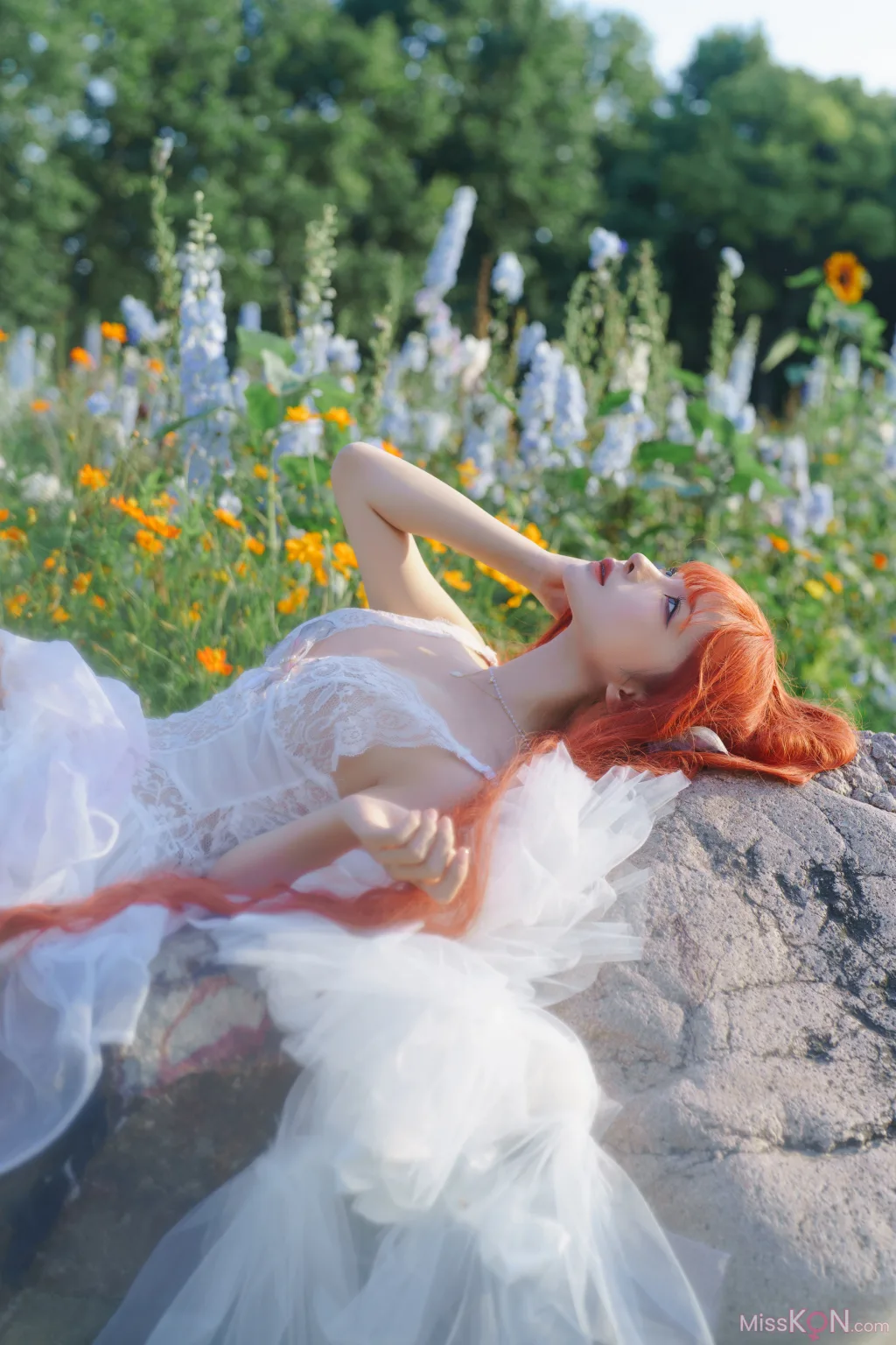 Coser@蠢沫沫 (chunmomo)_ 花丛婚纱
