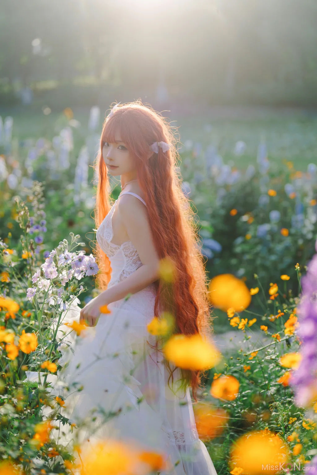 Coser@蠢沫沫 (chunmomo)_ 花丛婚纱