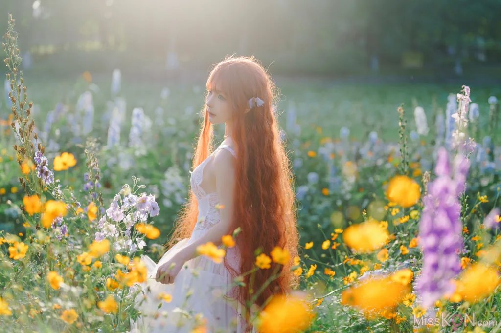 Coser@蠢沫沫 (chunmomo)_ 花丛婚纱