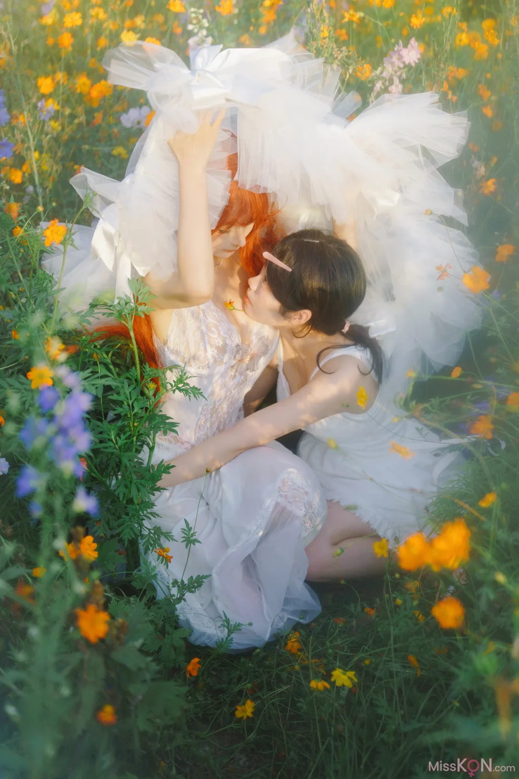 Coser@蠢沫沫 (chunmomo)_ 花丛婚纱