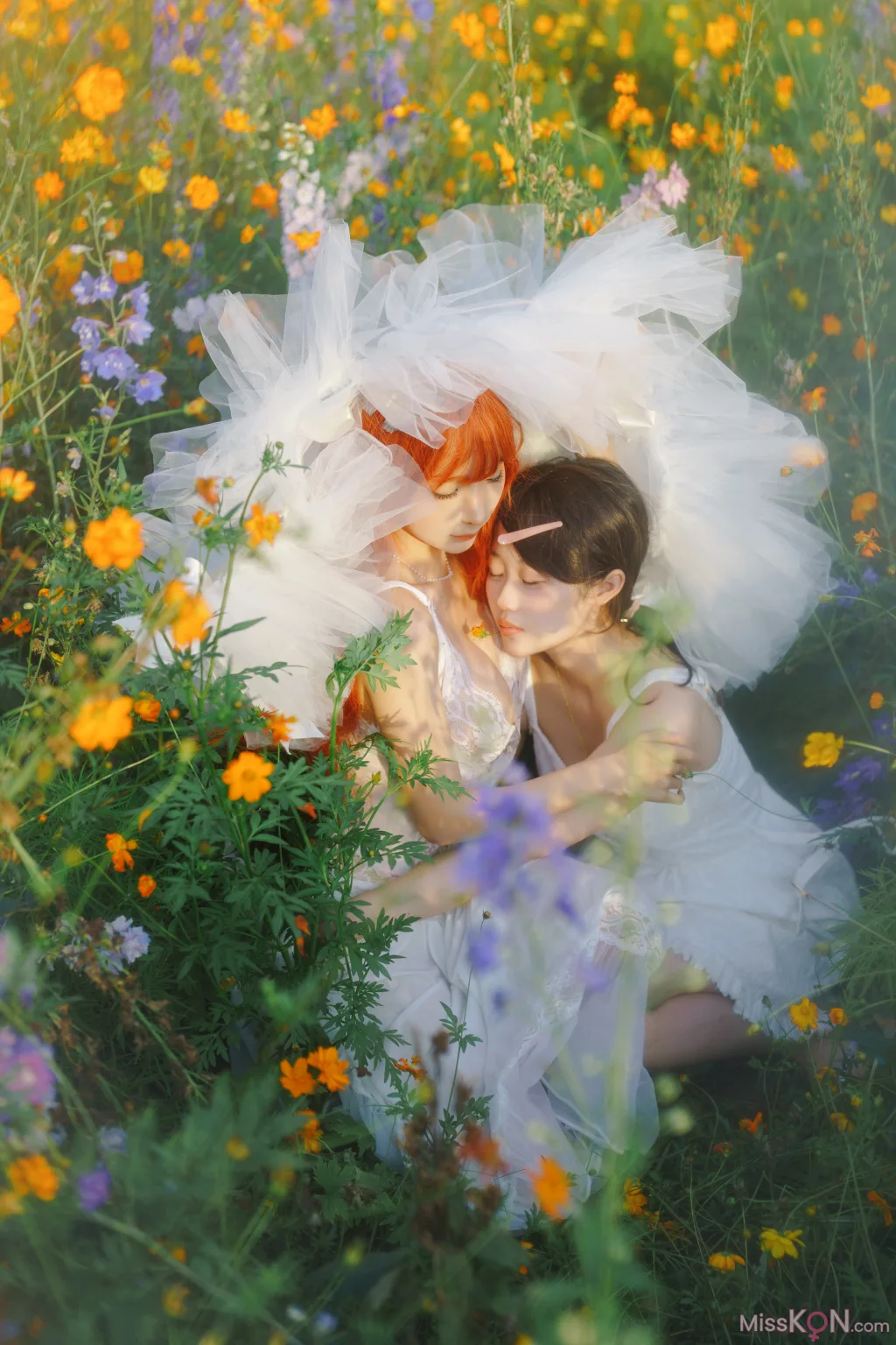 Coser@蠢沫沫 (chunmomo)_ 花丛婚纱