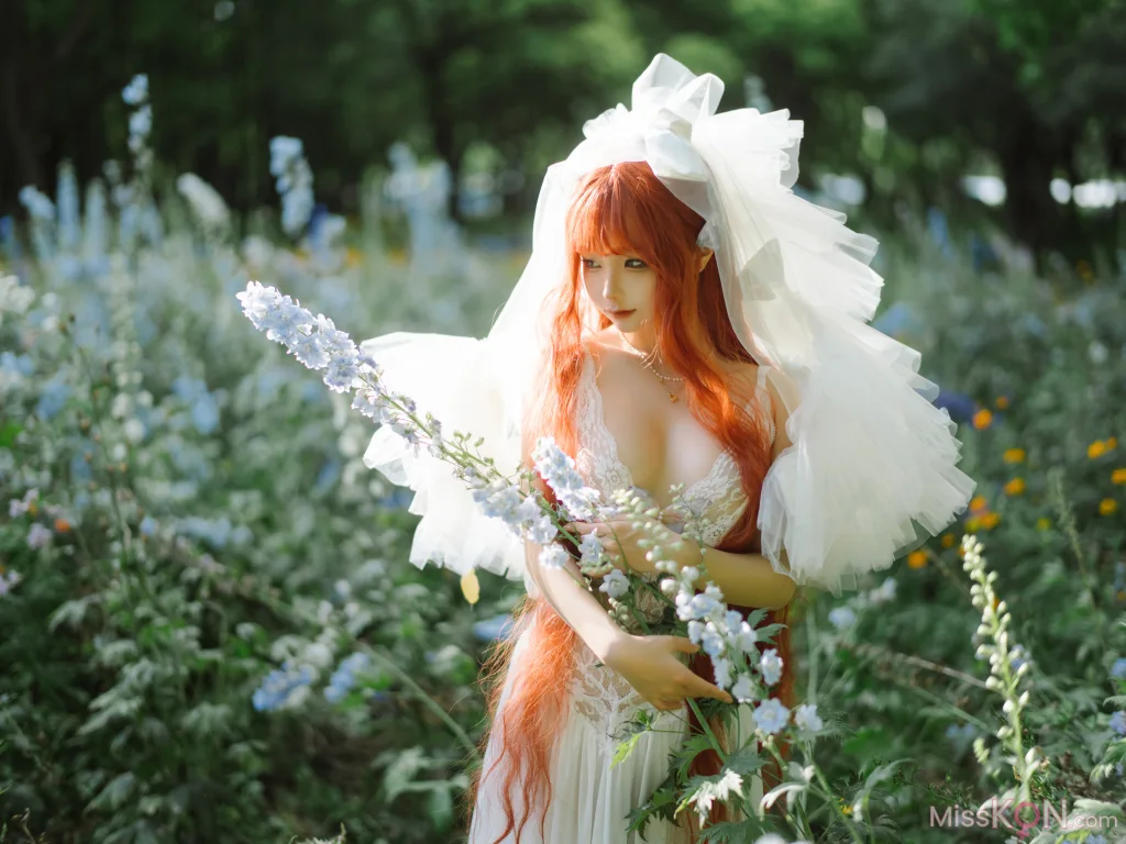 Coser@蠢沫沫 (chunmomo)_ 花丛婚纱