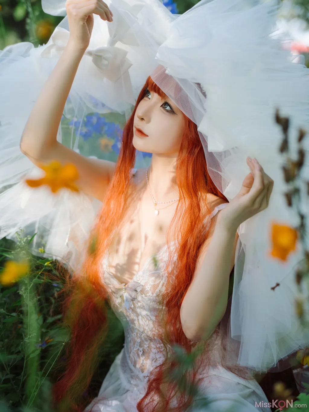 Coser@蠢沫沫 (chunmomo)_ 花丛婚纱