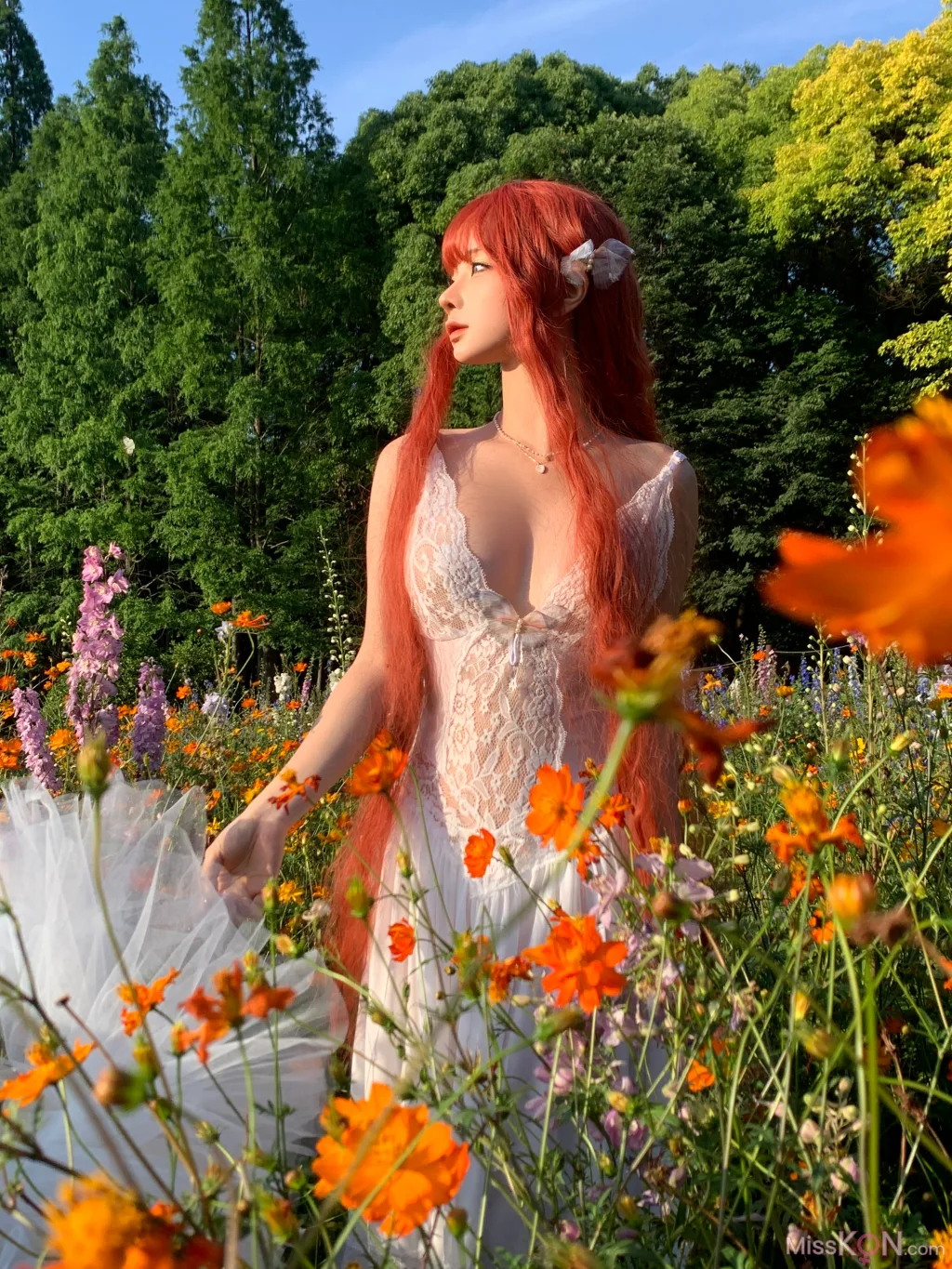 Coser@蠢沫沫 (chunmomo)_ 花丛婚纱