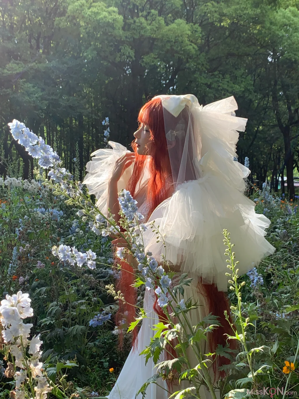 Coser@蠢沫沫 (chunmomo)_ 花丛婚纱
