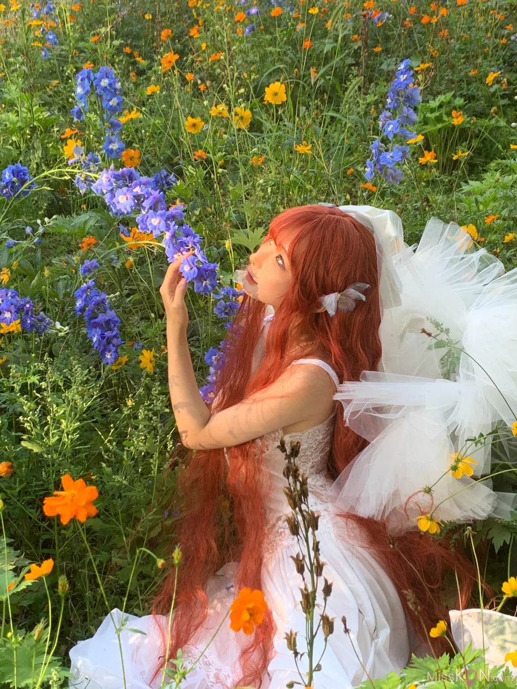 Coser@蠢沫沫 (chunmomo)_ 花丛婚纱