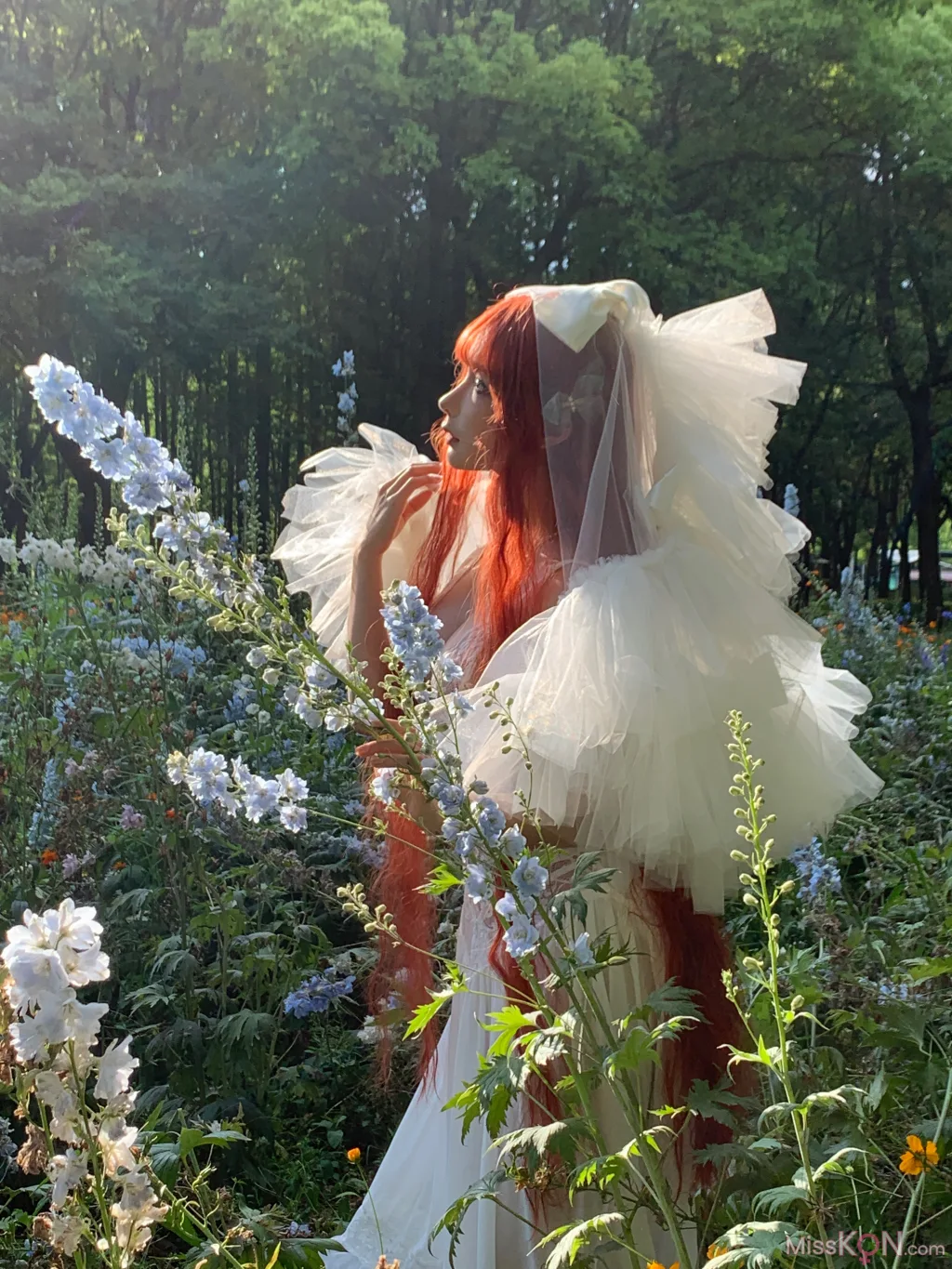 Coser@蠢沫沫 (chunmomo)_ 花丛婚纱