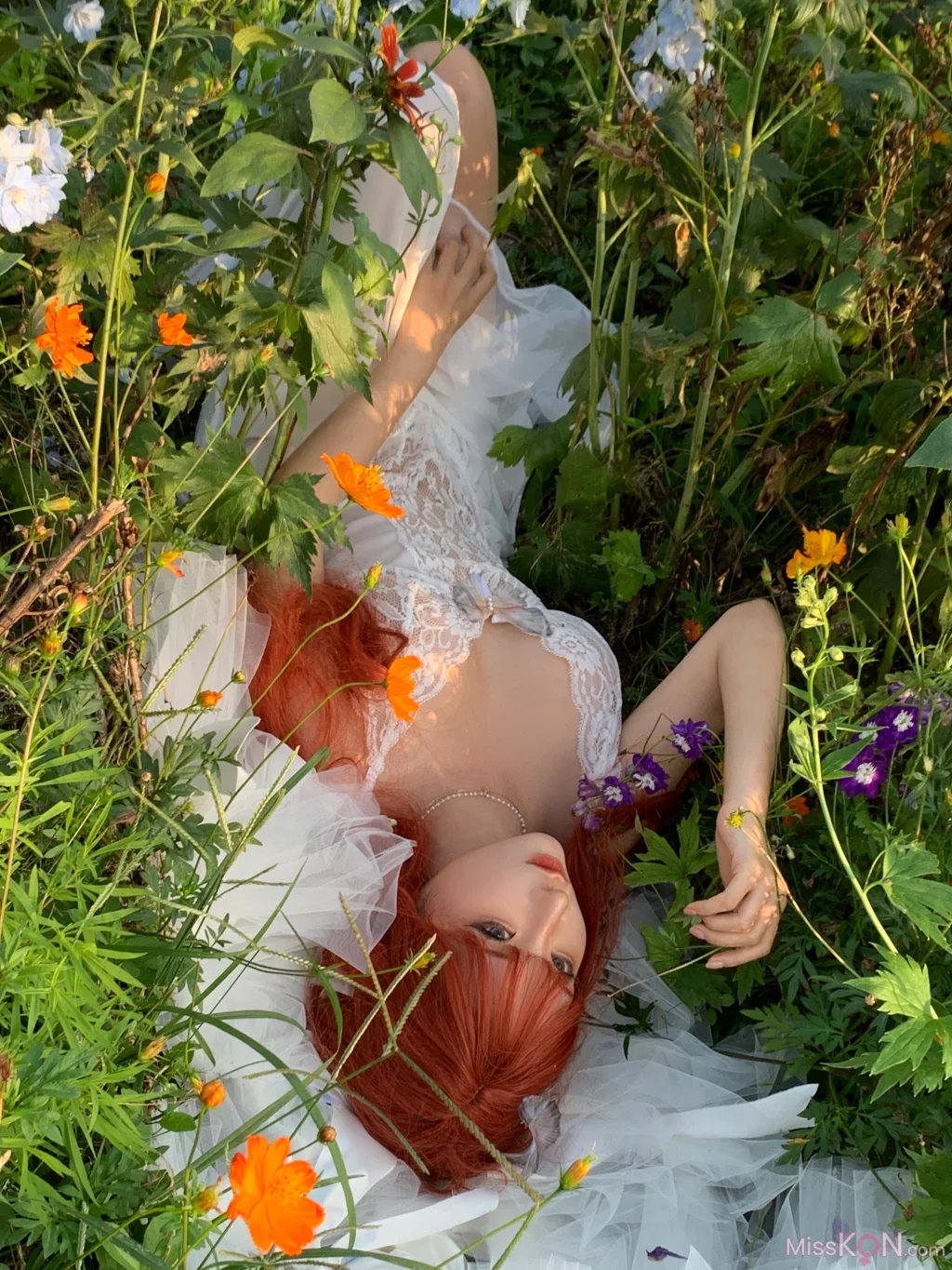 Coser@蠢沫沫 (chunmomo)_ 花丛婚纱