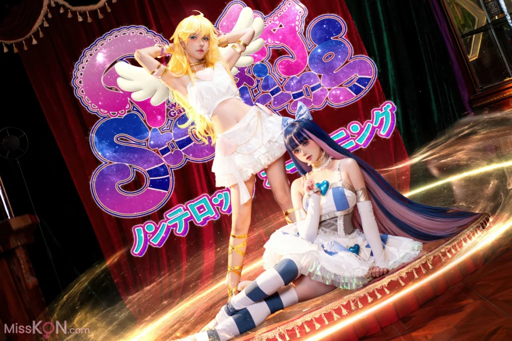 Coser@阿包也是兔娘 & 苏苏苏Sofia_ 吊带袜天使