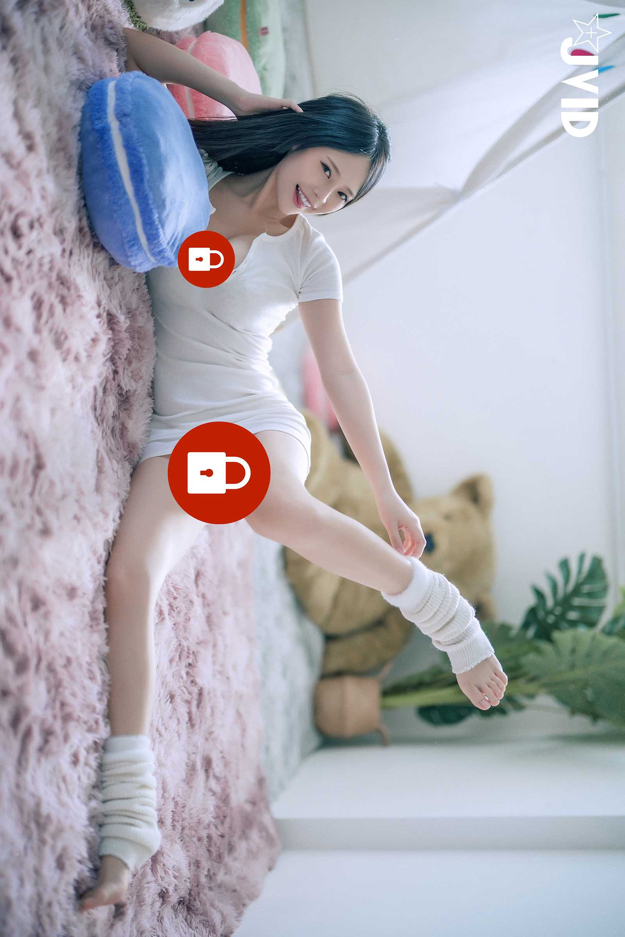 JVID 謝夏天 近60萬粉絲的巨乳網紅直播主脫了🔥🔥🔥首次挑戰性感寫真❤️大秀超美G奶❤️ Set.02