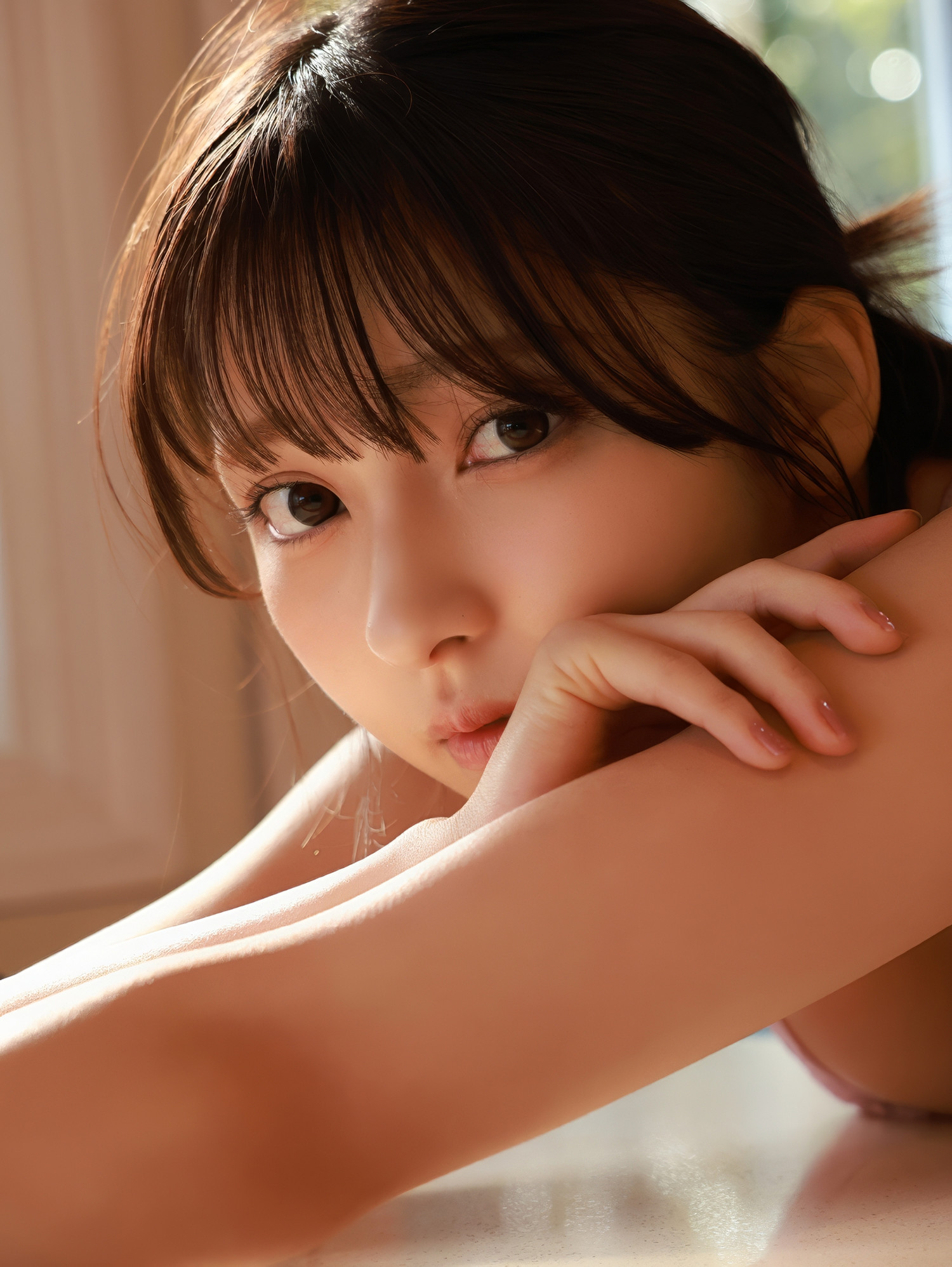 Toumi 十味, 写真集 サンプル版 旬撮ガール ちらつくピンクランジェリー