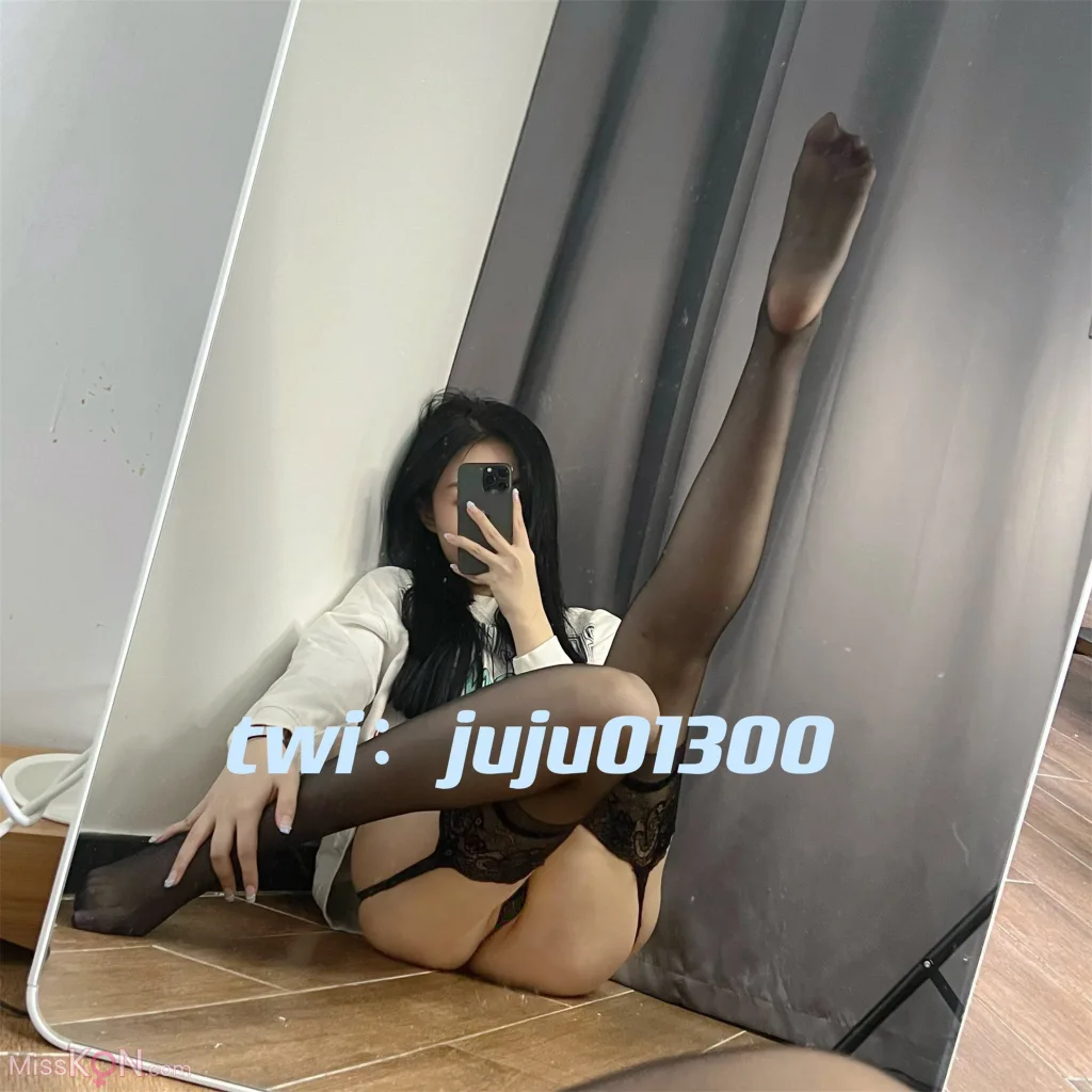 橘猫juju_ 顶级小美女 黑色蕾丝下的神秘诱惑