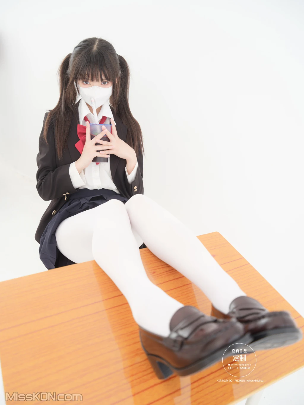 紧急企划 EX-006_ 见希w 西式JK 白丝
