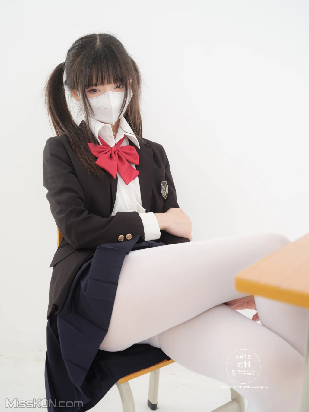 紧急企划 EX-006_ 见希w 西式JK 白丝