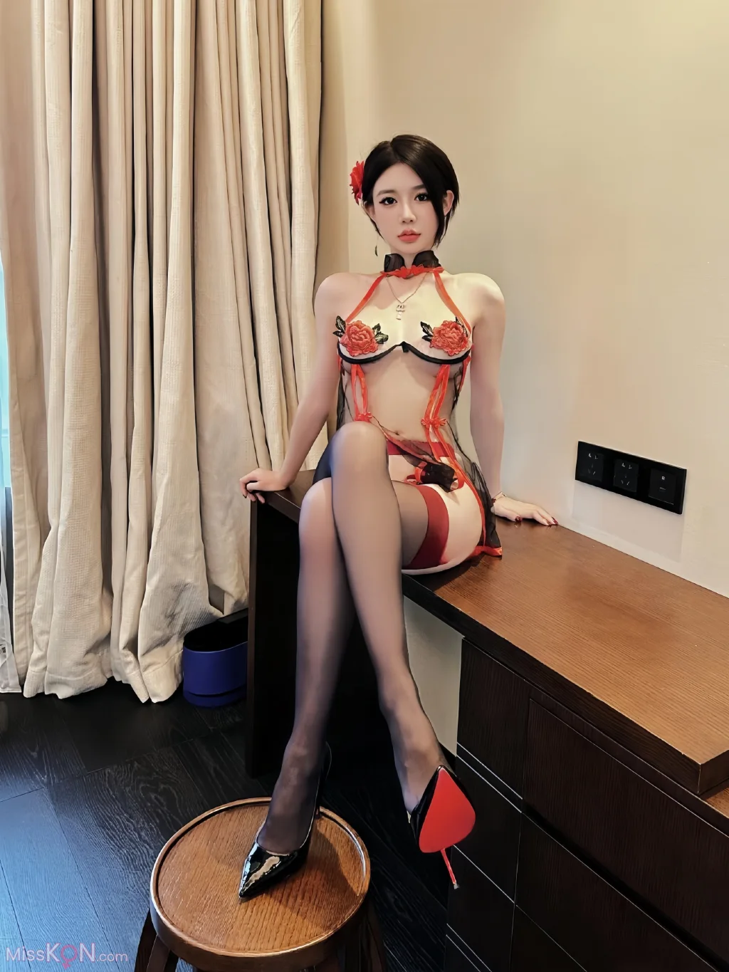黎允熙baby_ 红色蕾丝清纯妹