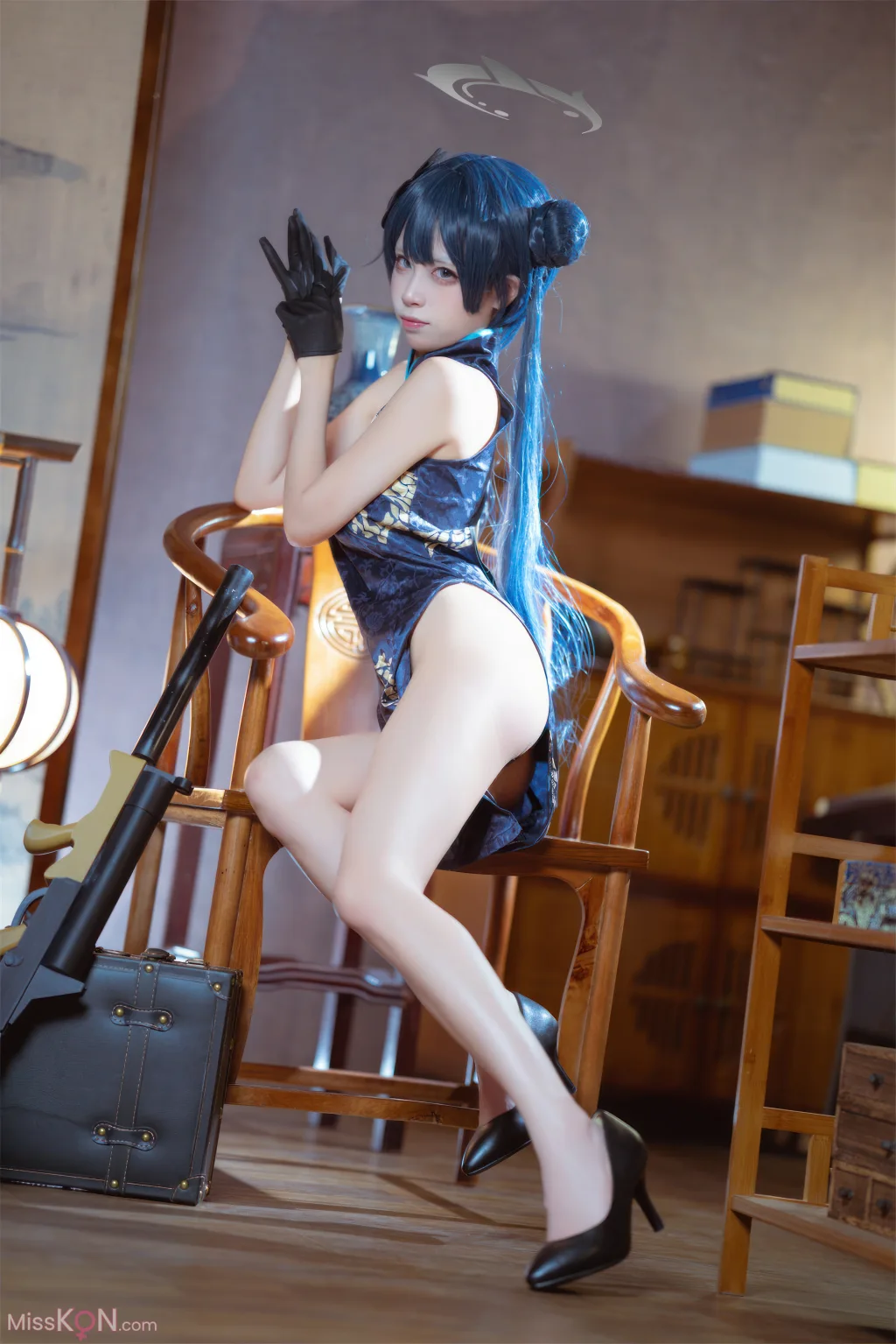 Coser@三無人型_ 蔚蓝档案 龙华妃咲 旗袍