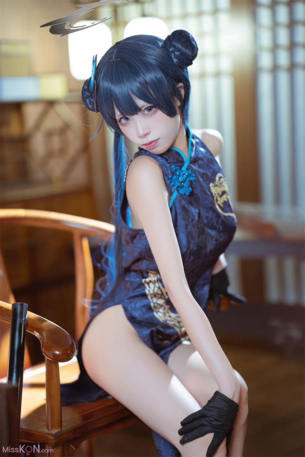 Coser@三無人型_ 蔚蓝档案 龙华妃咲 旗袍
