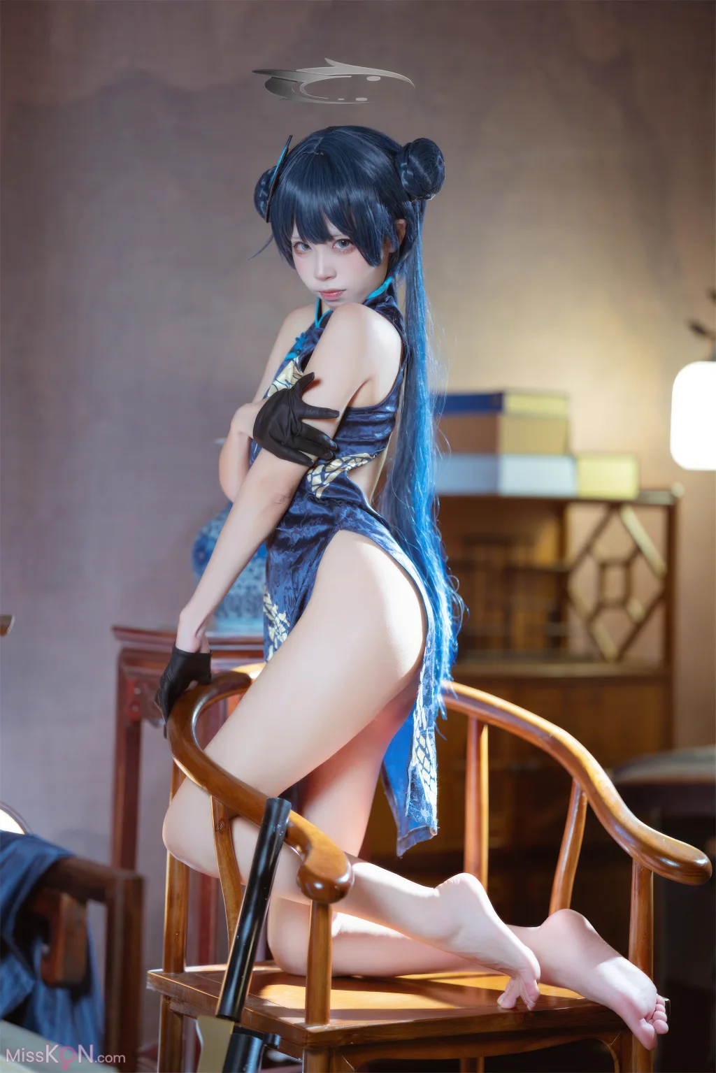 Coser@三無人型_ 蔚蓝档案 龙华妃咲 旗袍