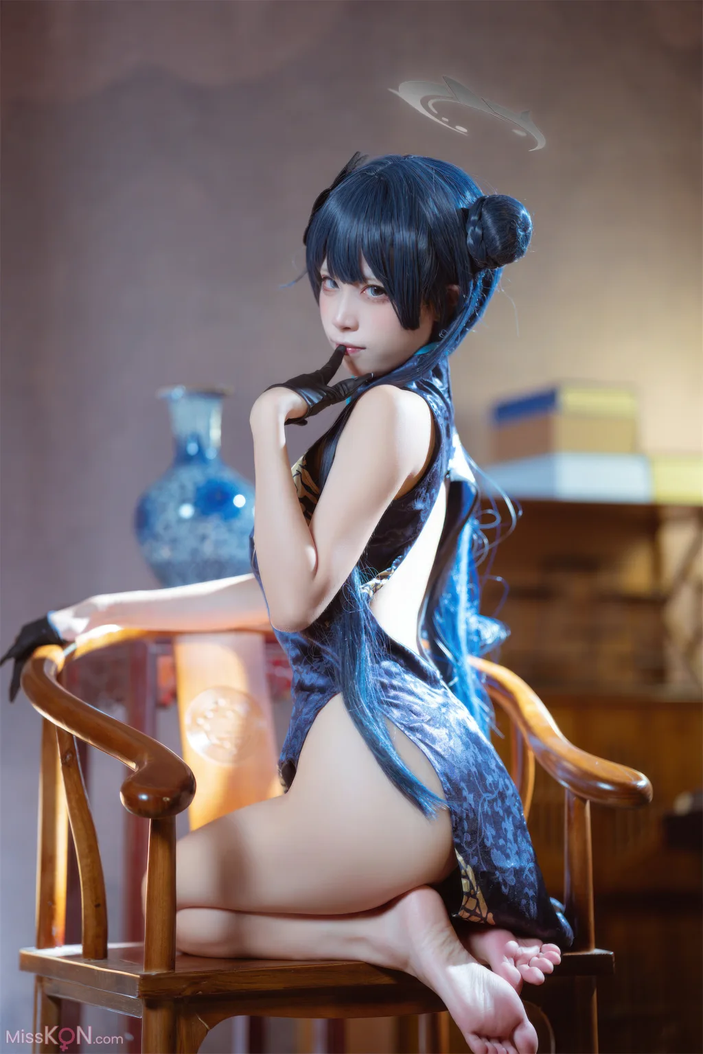 Coser@三無人型_ 蔚蓝档案 龙华妃咲 旗袍