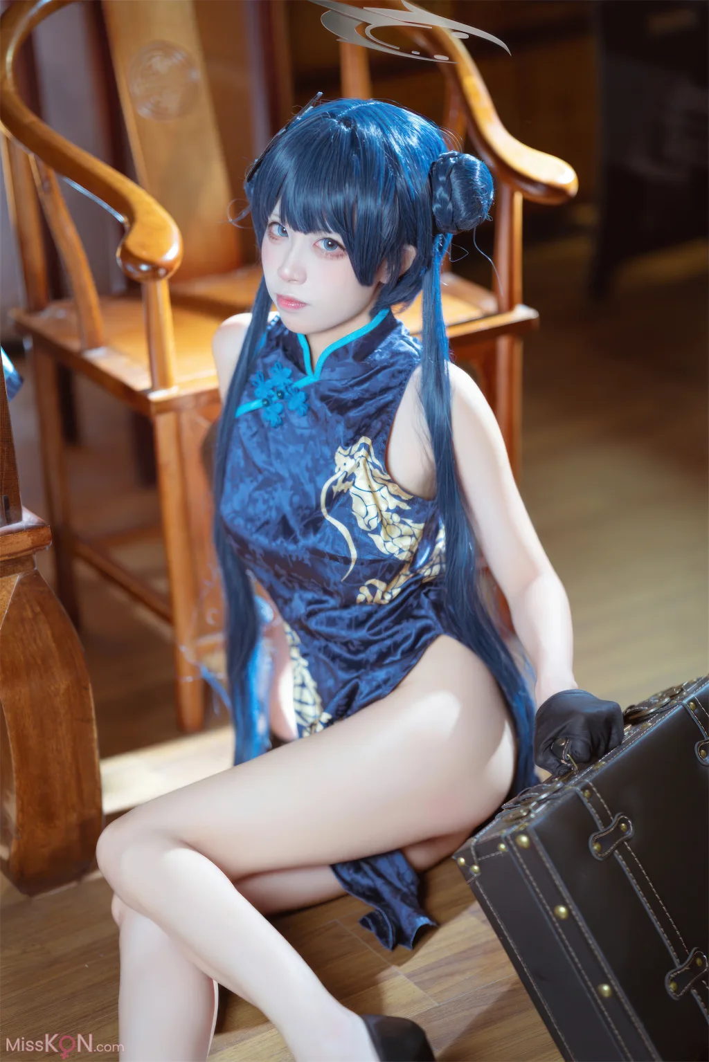 Coser@三無人型_ 蔚蓝档案 龙华妃咲 旗袍