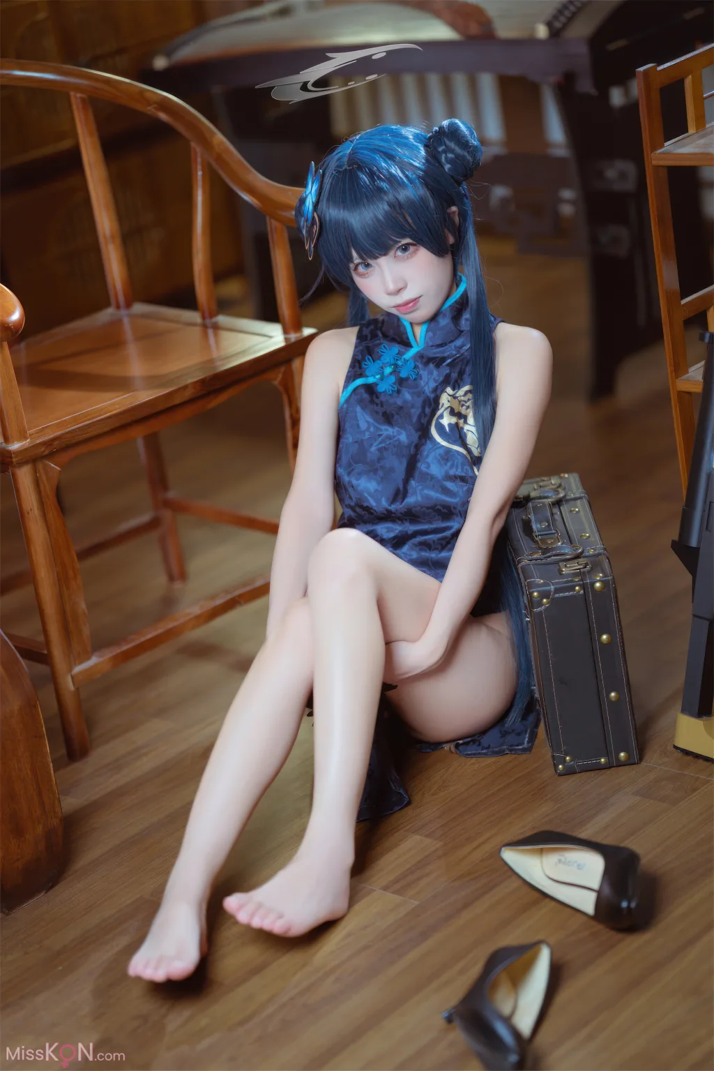 Coser@三無人型_ 蔚蓝档案 龙华妃咲 旗袍
